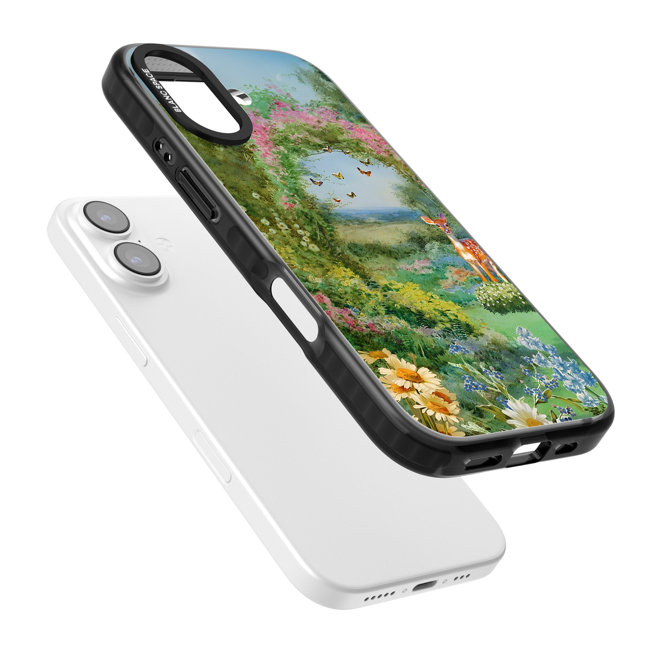 Flourishing Meadow iPhone 17 Impact Pro Black Phone Case Colours