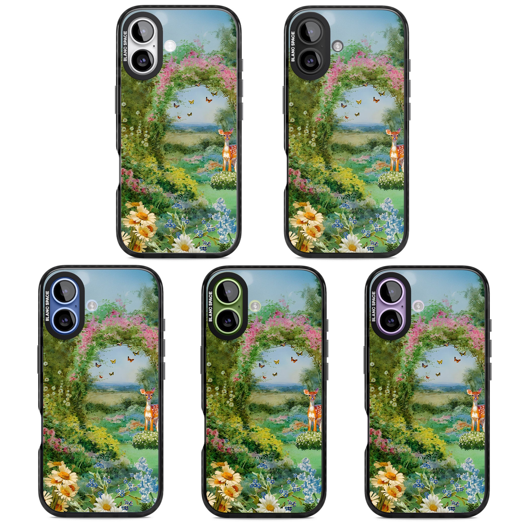 Flourishing Meadow iPhone 17 Impact Pro Black Phone Case APT Impact Protection