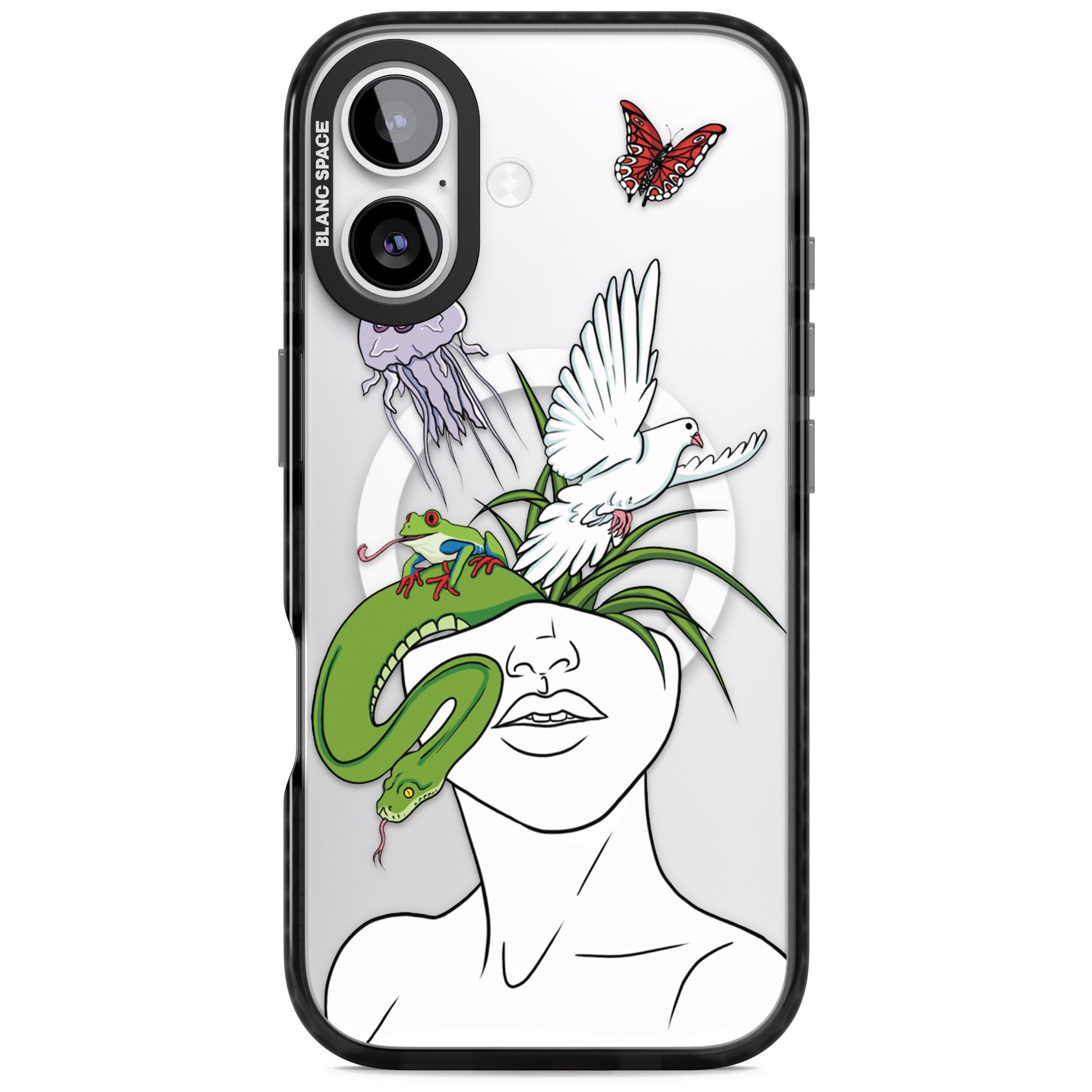 Wild Thoughts iPhone 17 Impact Pro Black Phone Case