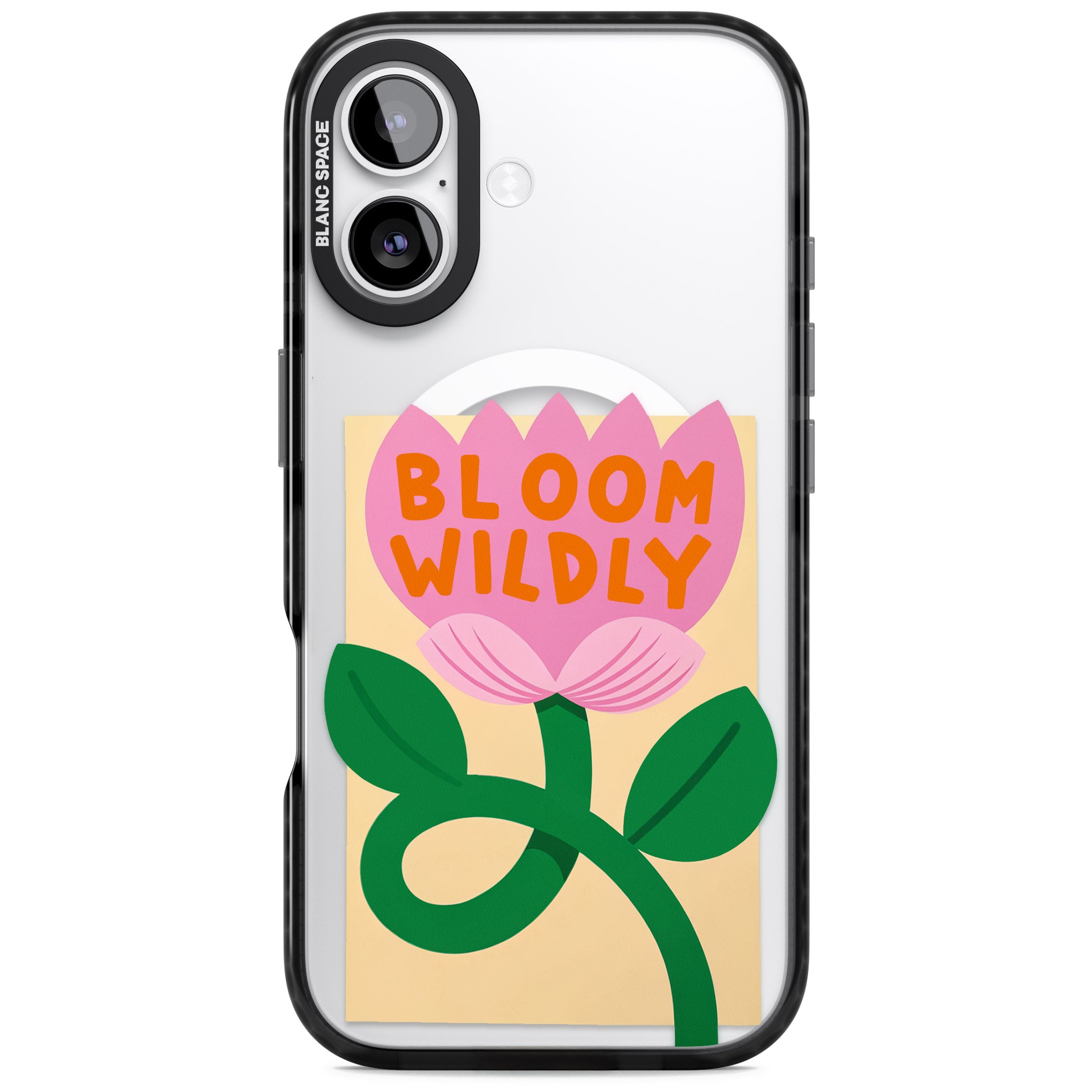 Bloom Wildly iPhone 17 Impact Pro Black Phone Case