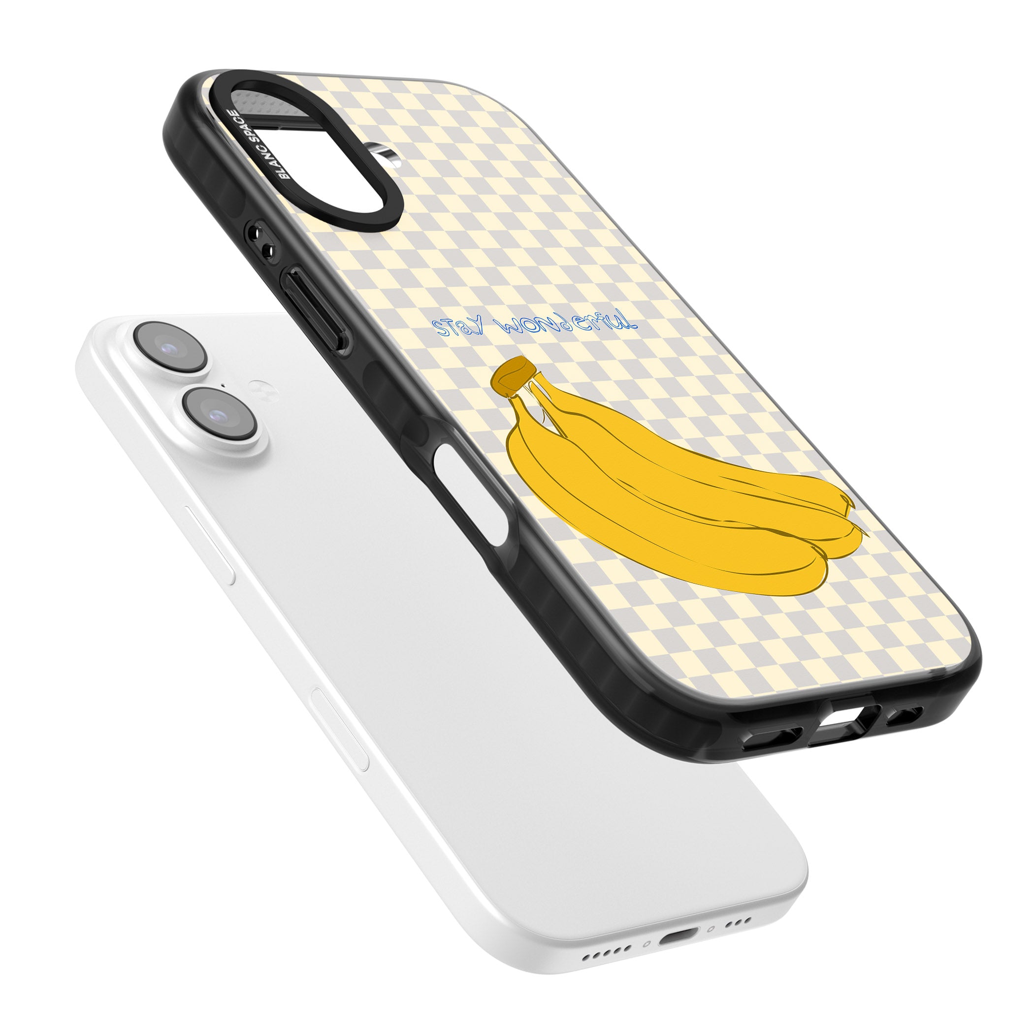 Stay Wonderful Banana iPhone 17 Impact Pro Black Phone Case Colours