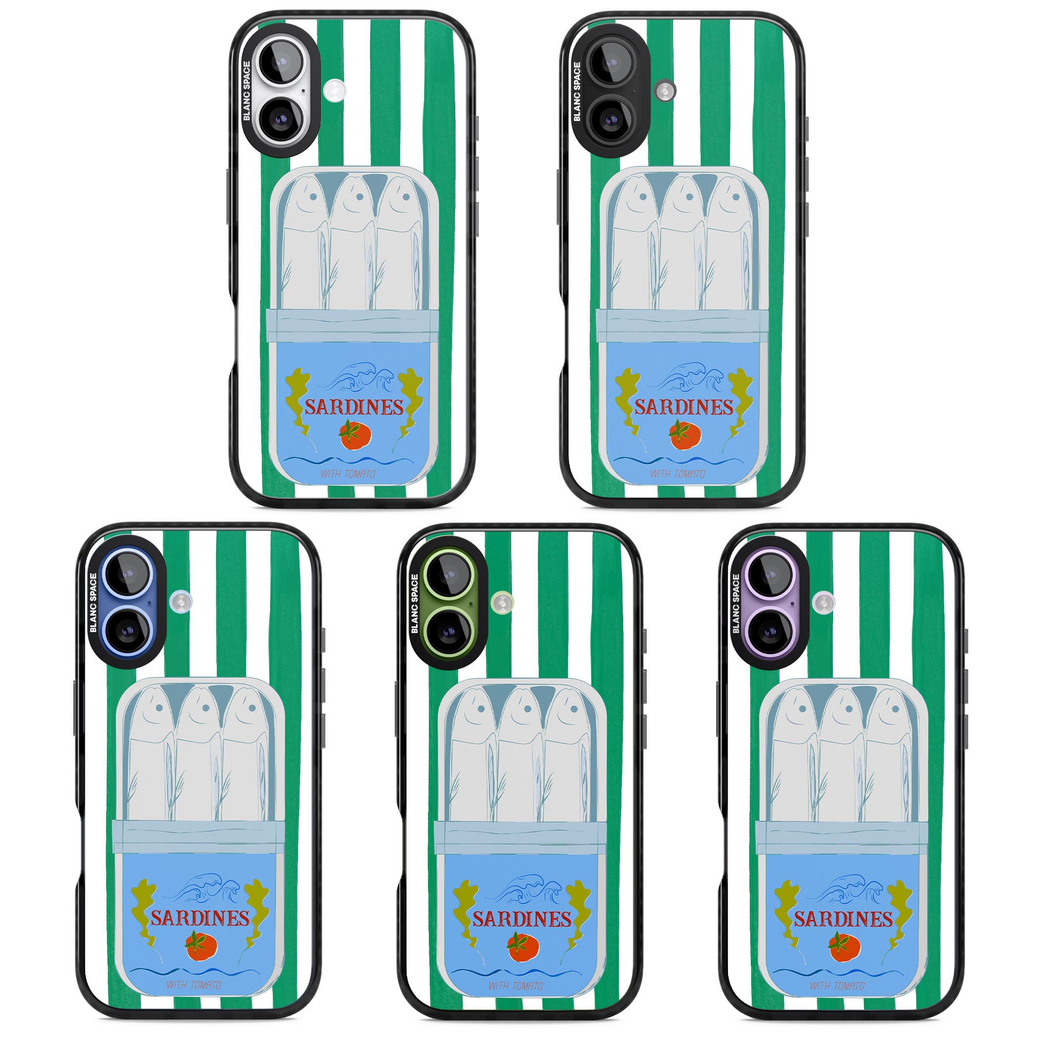Italian Coastal Sardines iPhone 17 Impact Pro Black Phone Case APT Impact Protection