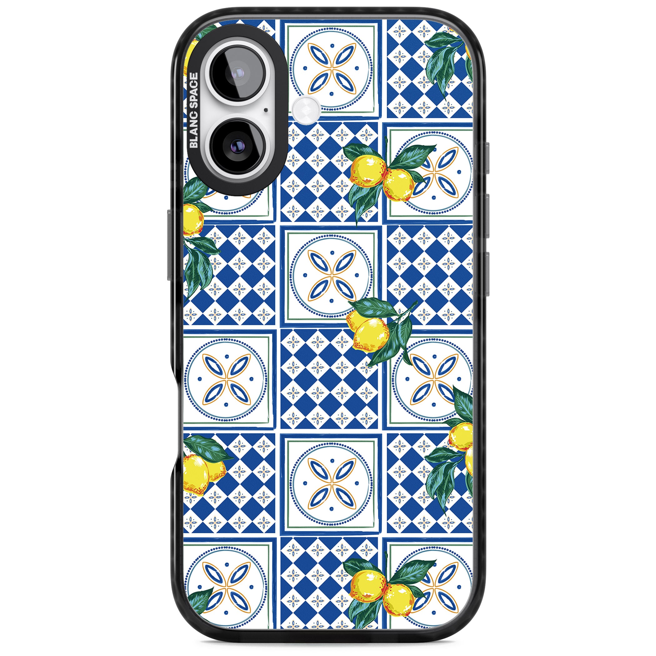 Lemon Tiles iPhone 17 Impact Pro Black Phone Case