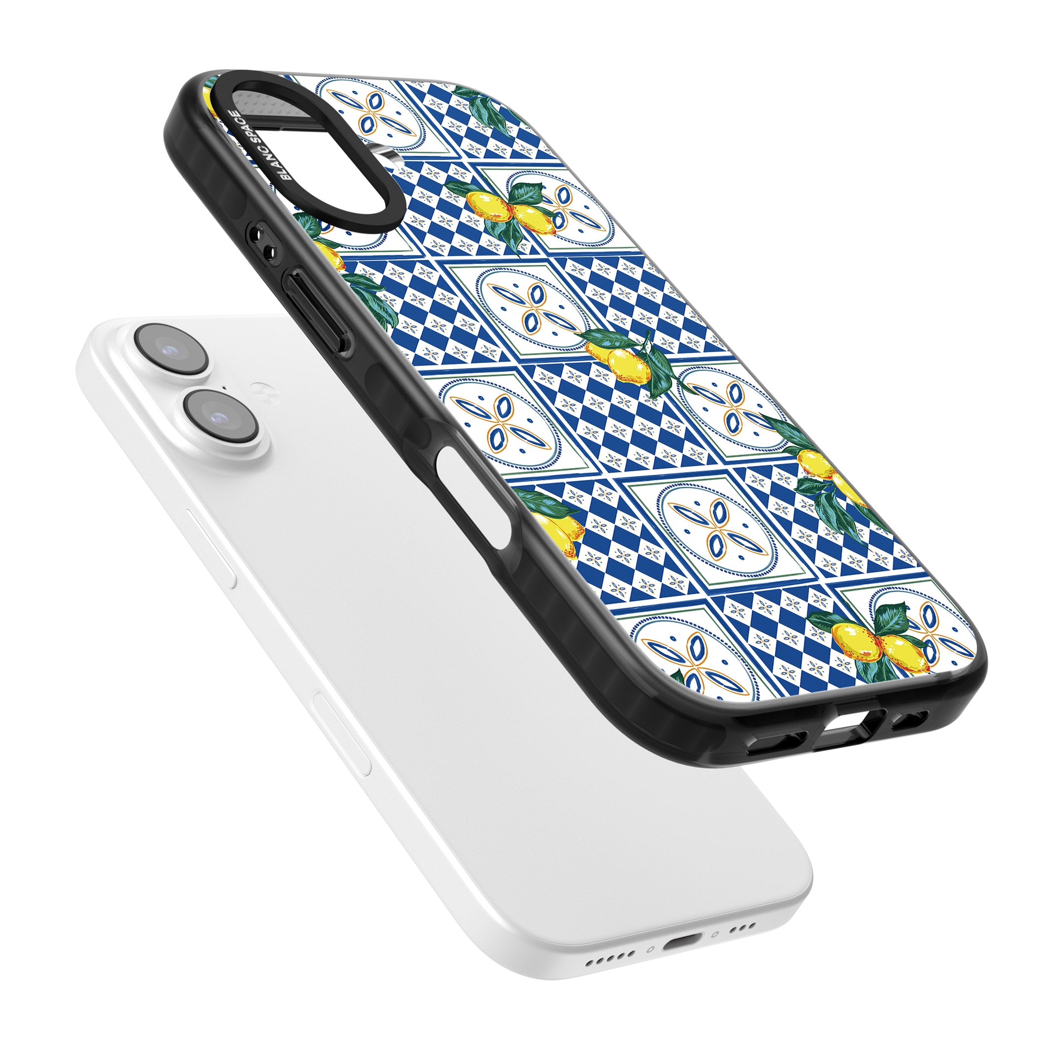 Lemon Tiles iPhone 17 Impact Pro Black Phone Case Colours