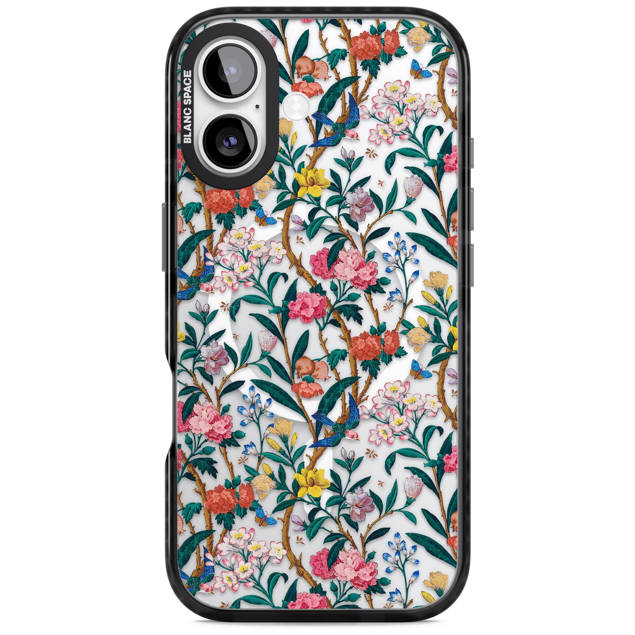 Vines & Flowers iPhone 17 Impact Pro Black Phone Case