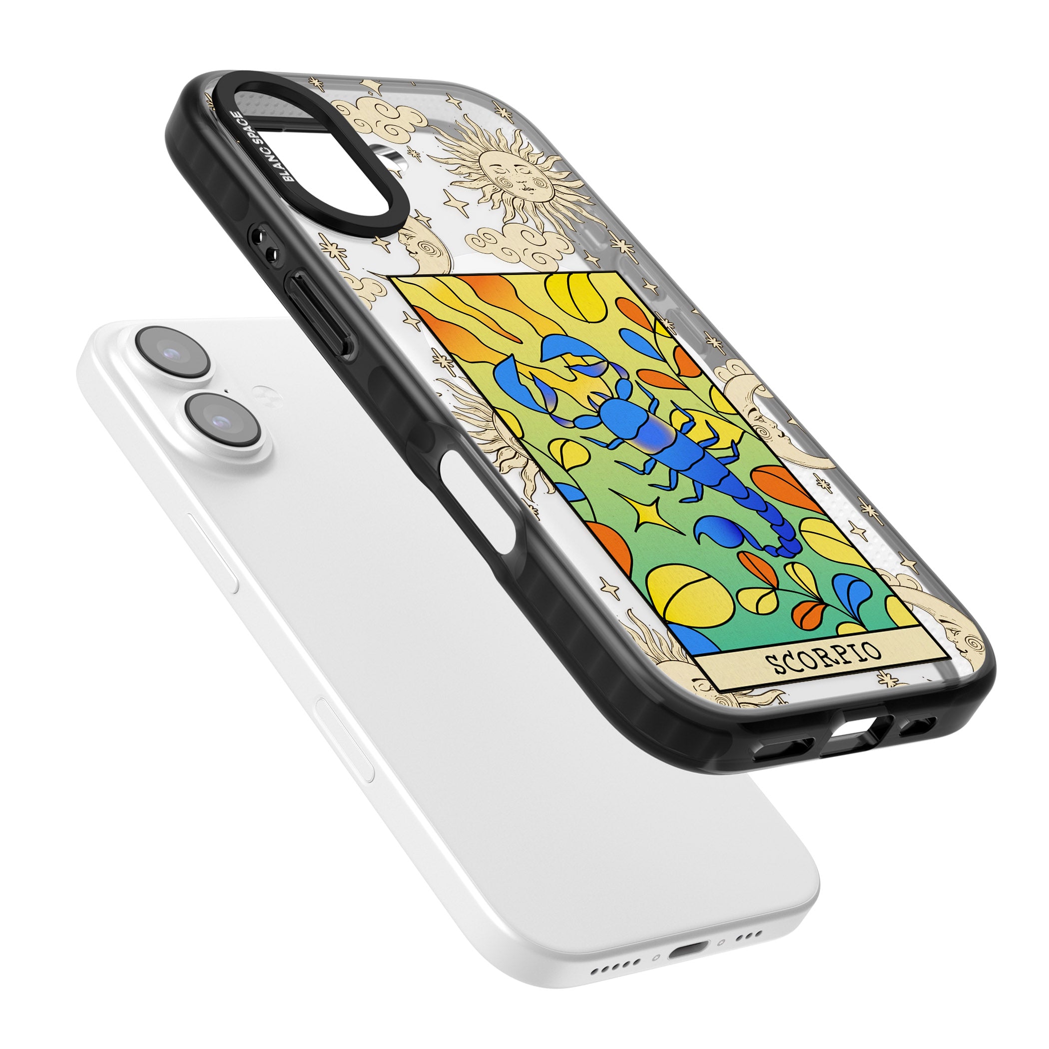 Celestial Zodiac Scorpio iPhone 17 Impact Pro Black Phone Case Colours
