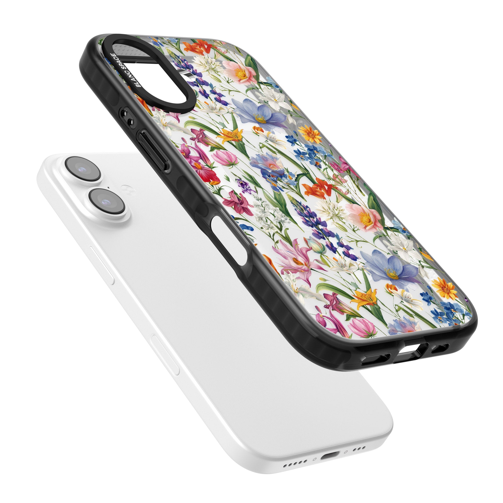 Vintage Wildflowers iPhone 17 Impact Pro Black Phone Case Colours