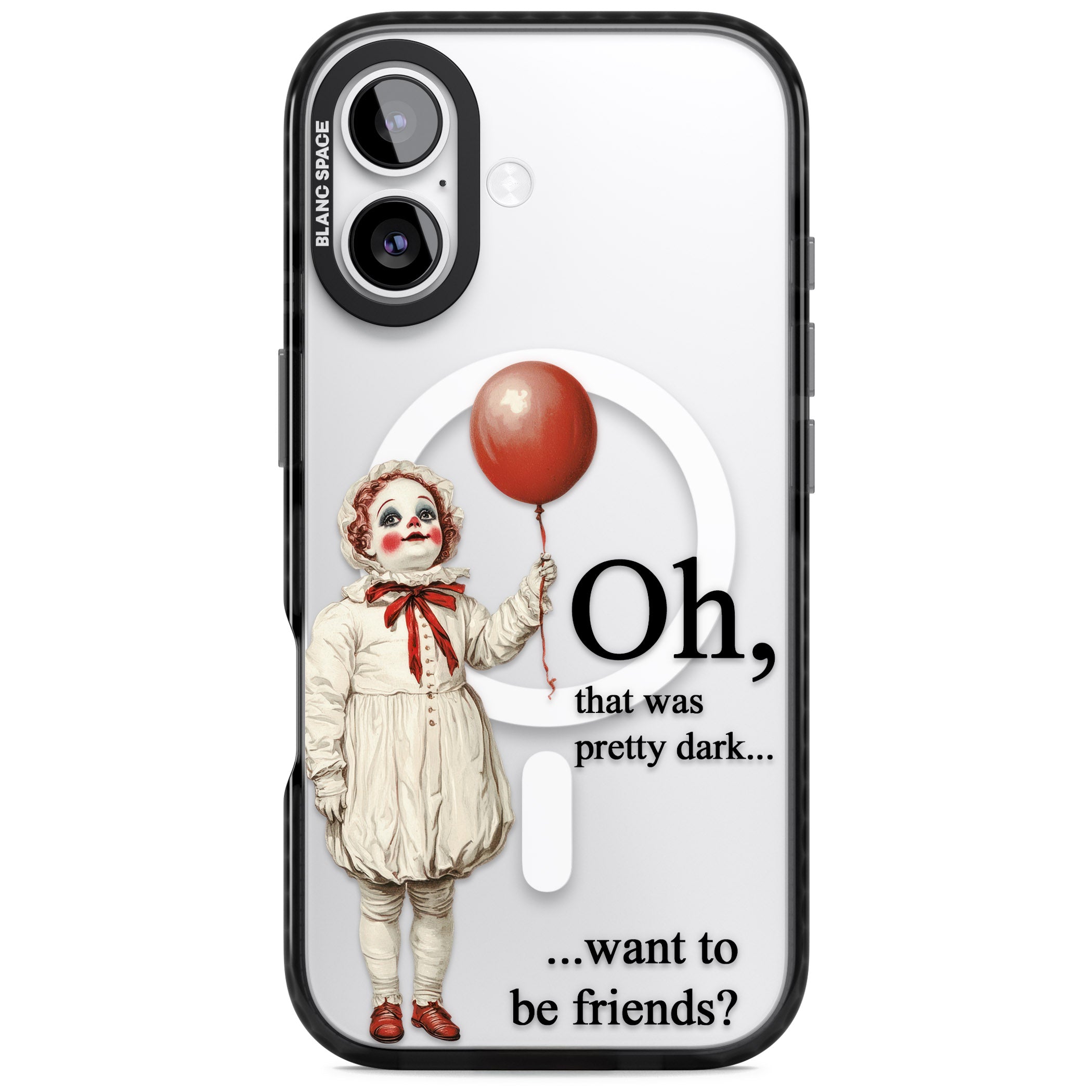 Want To Be Friends? iPhone 17 Impact Pro Black Phone Case