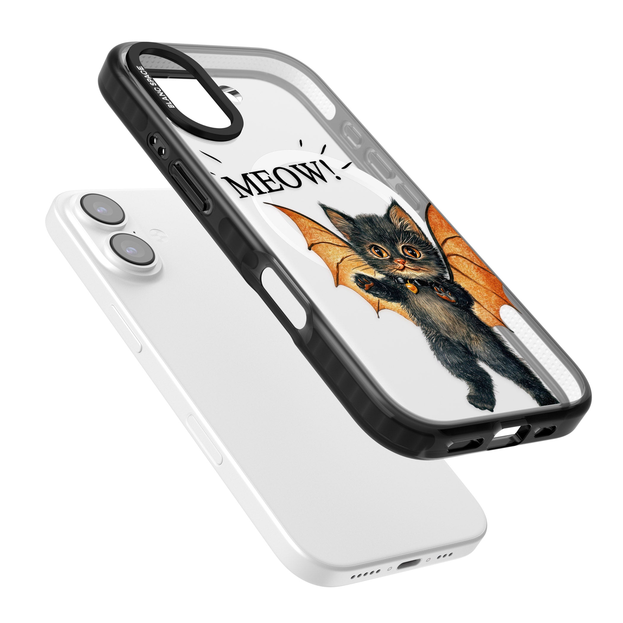 Meow iPhone 17 Impact Pro Black Phone Case Colours