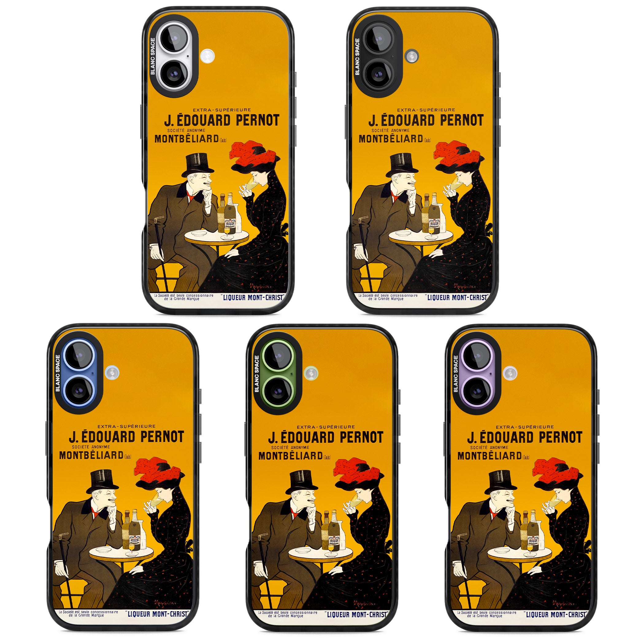 Absinthe, J.Edouard Pernot Poster iPhone 17 Impact Pro Black Phone Case APT Impact Protection
