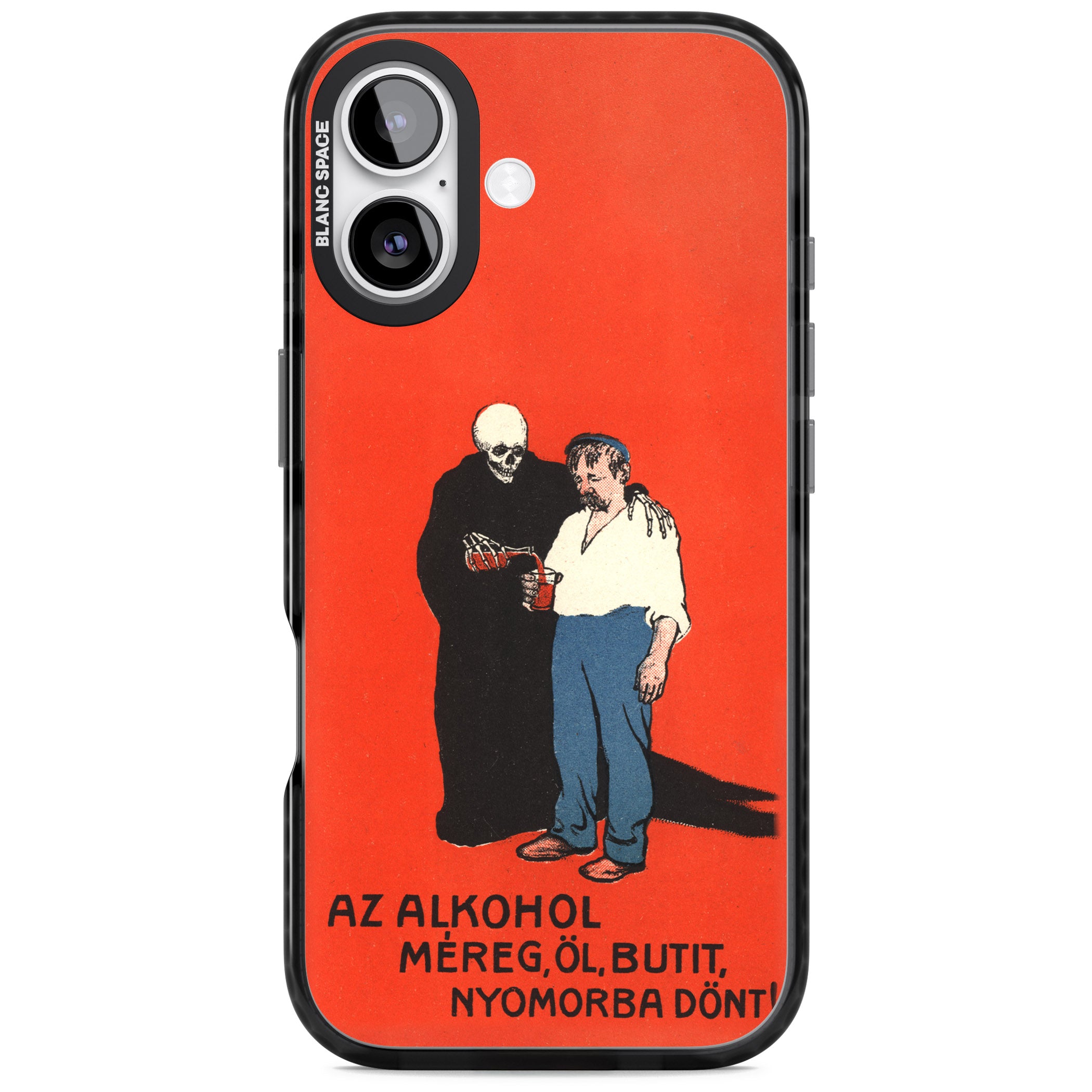 Az Alkohol Poster iPhone 17 Impact Pro Black Phone Case