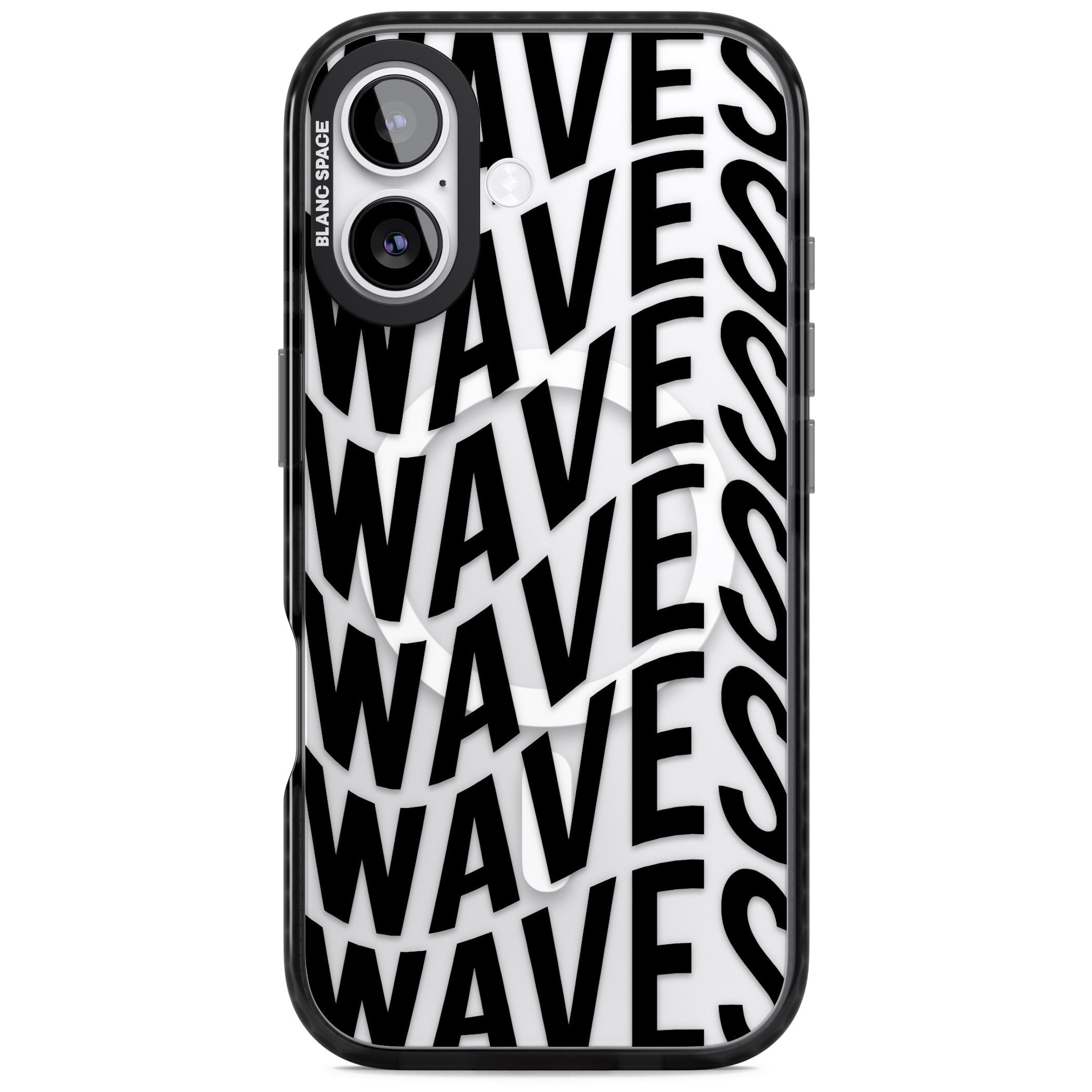 Waves iPhone 17 Impact Pro Black Phone Case