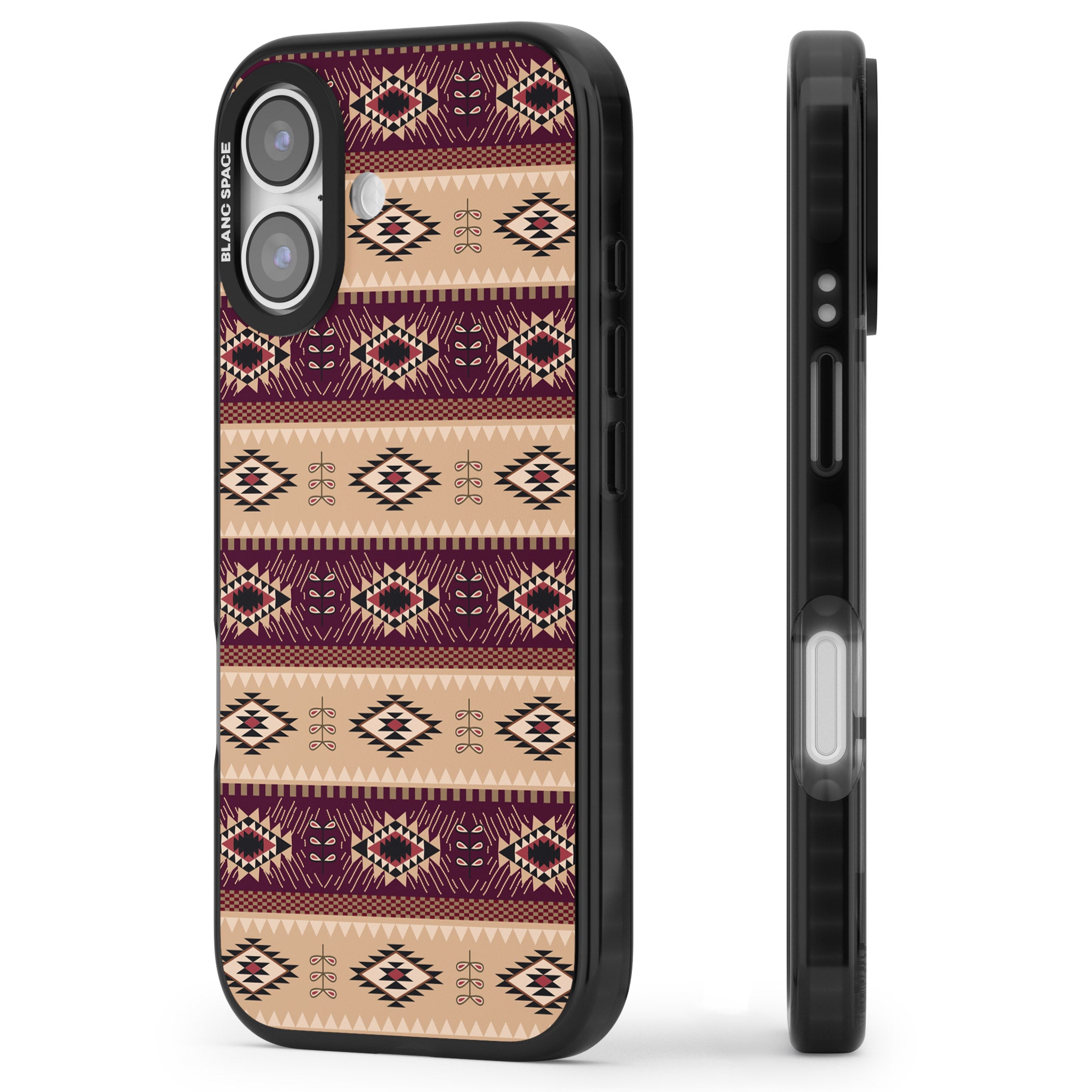 Western Poncho iPhone 17 Impact Pro Black Phone Case Side Profile