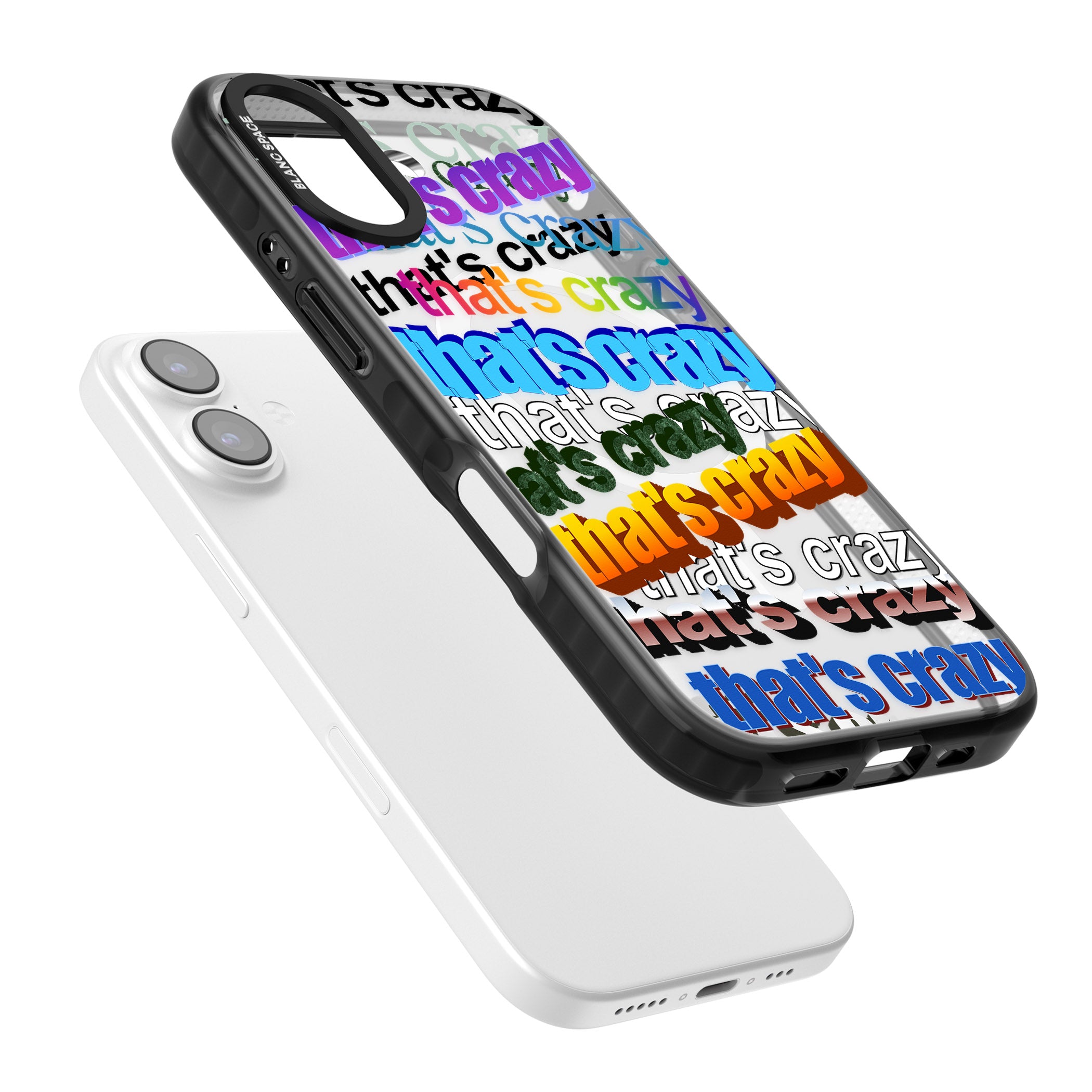 That'S Crazy Typography iPhone 17 Impact Pro Black Phone Case Colours