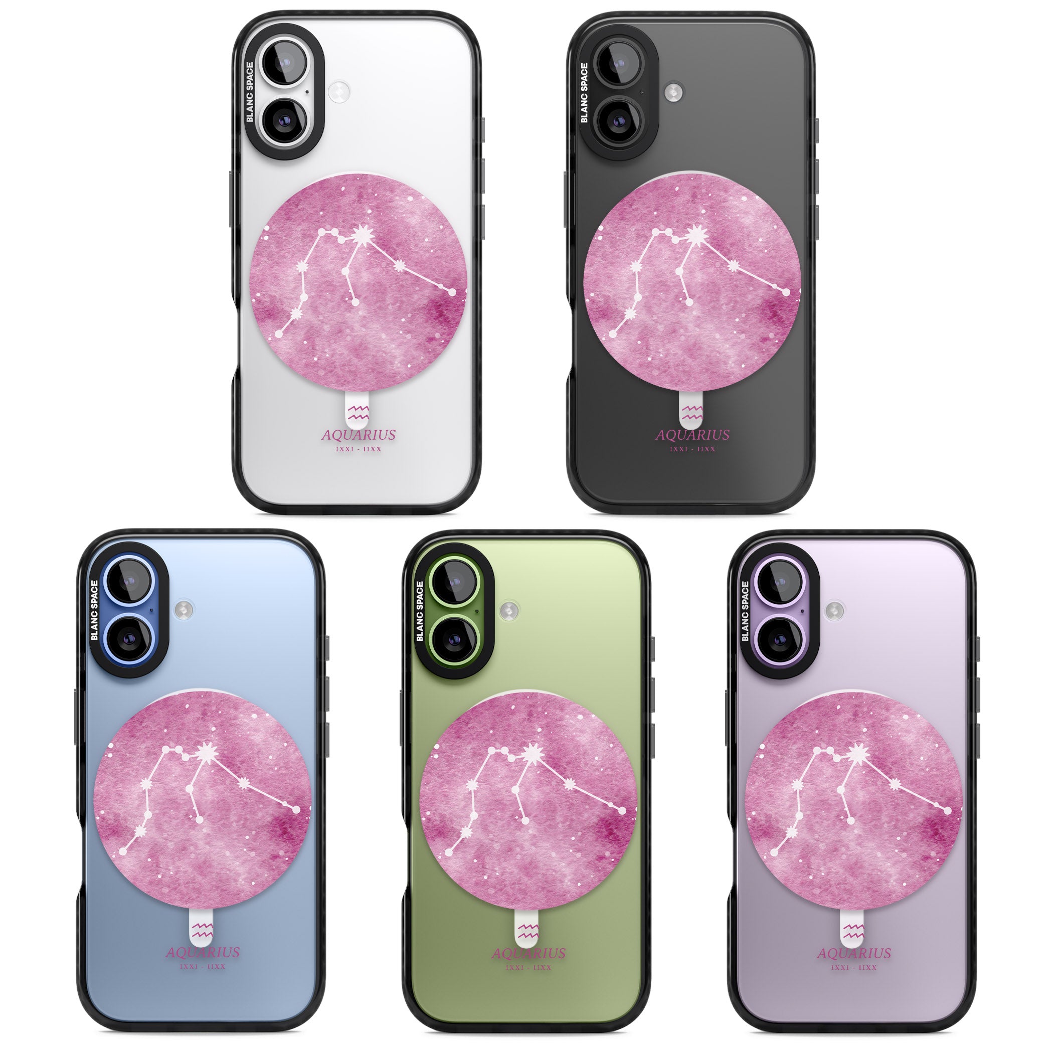 Aquarius Zodiac iPhone 17 Impact Pro Black Phone Case APT Impact Protection