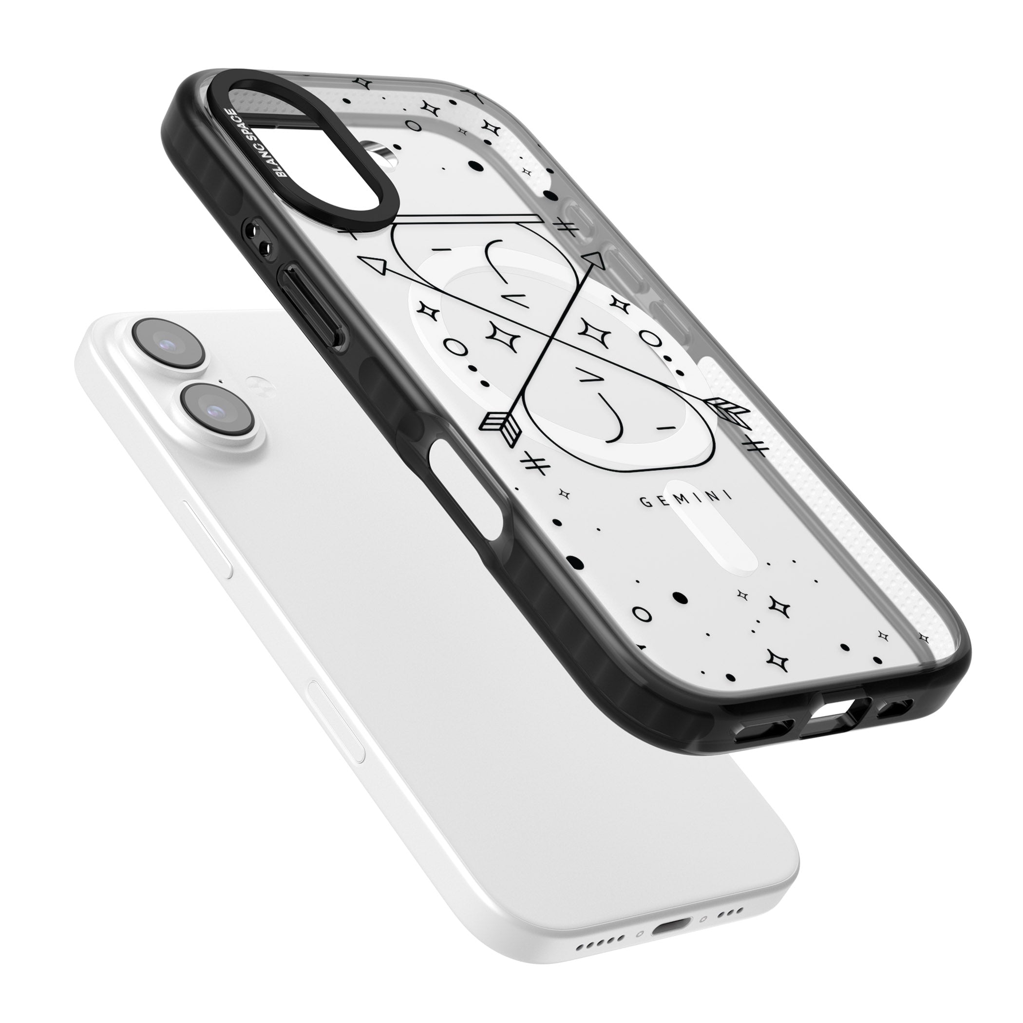 Gemini Zodiac iPhone 17 Impact Pro Black Phone Case Colours