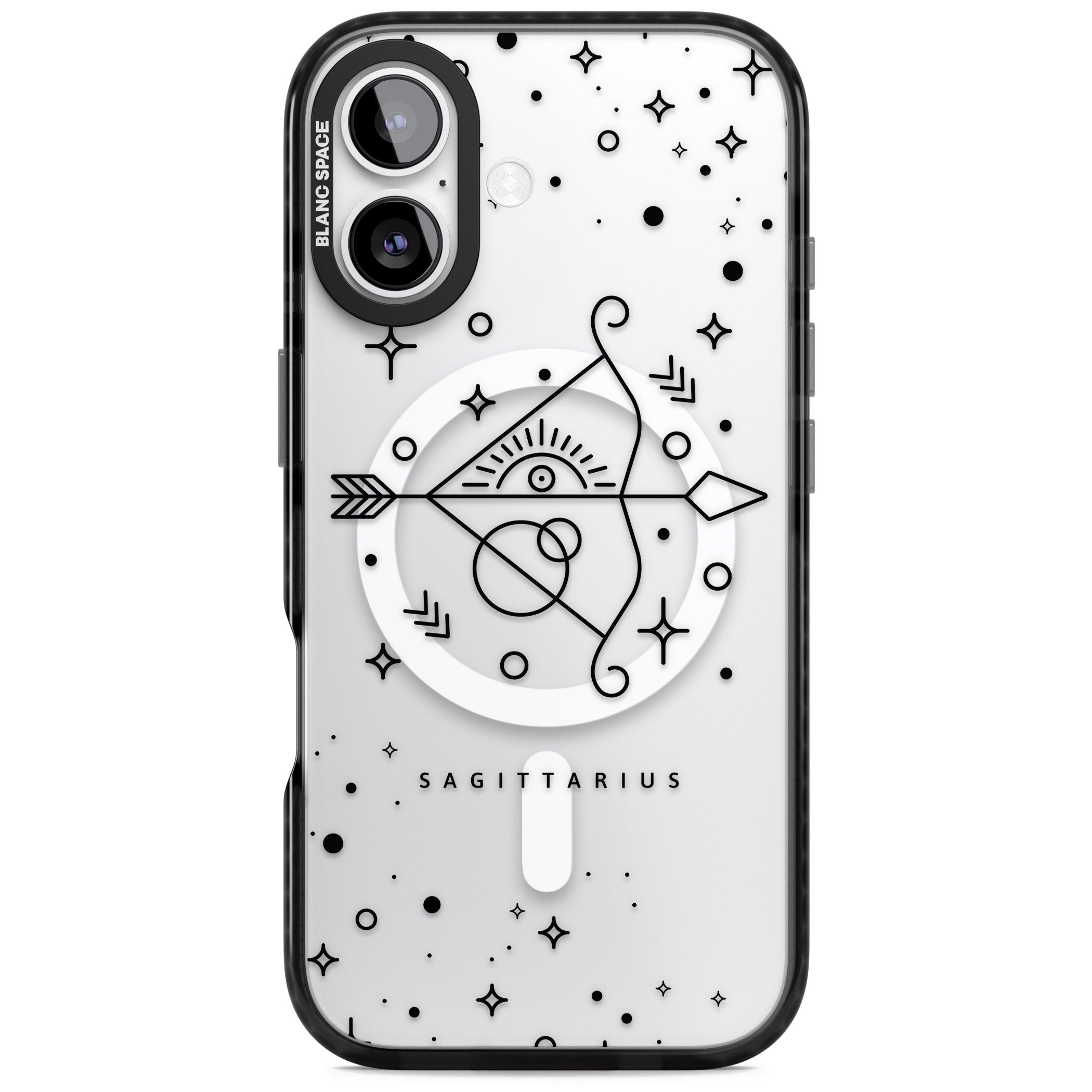 Sagittarius Arcane iPhone 17 Impact Pro Black Phone Case
