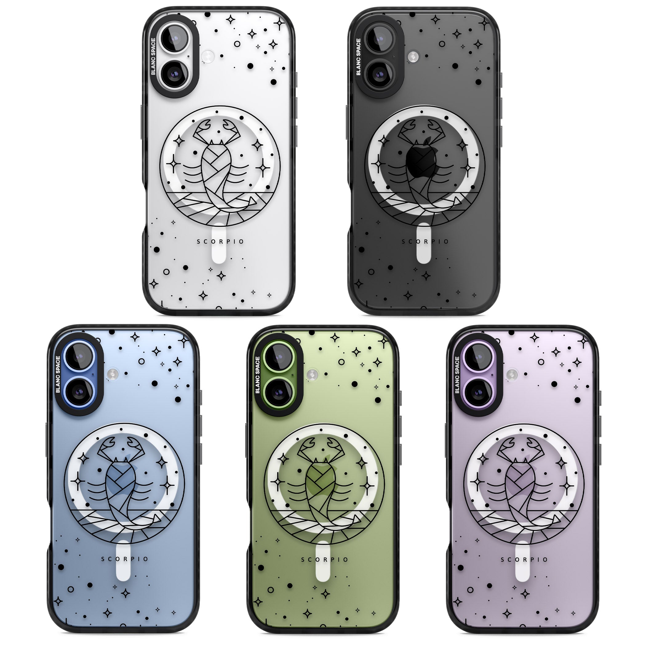 Scorpio Emblem Cosmic Design iPhone 17 Impact Pro Black Phone Case APT Impact Protection