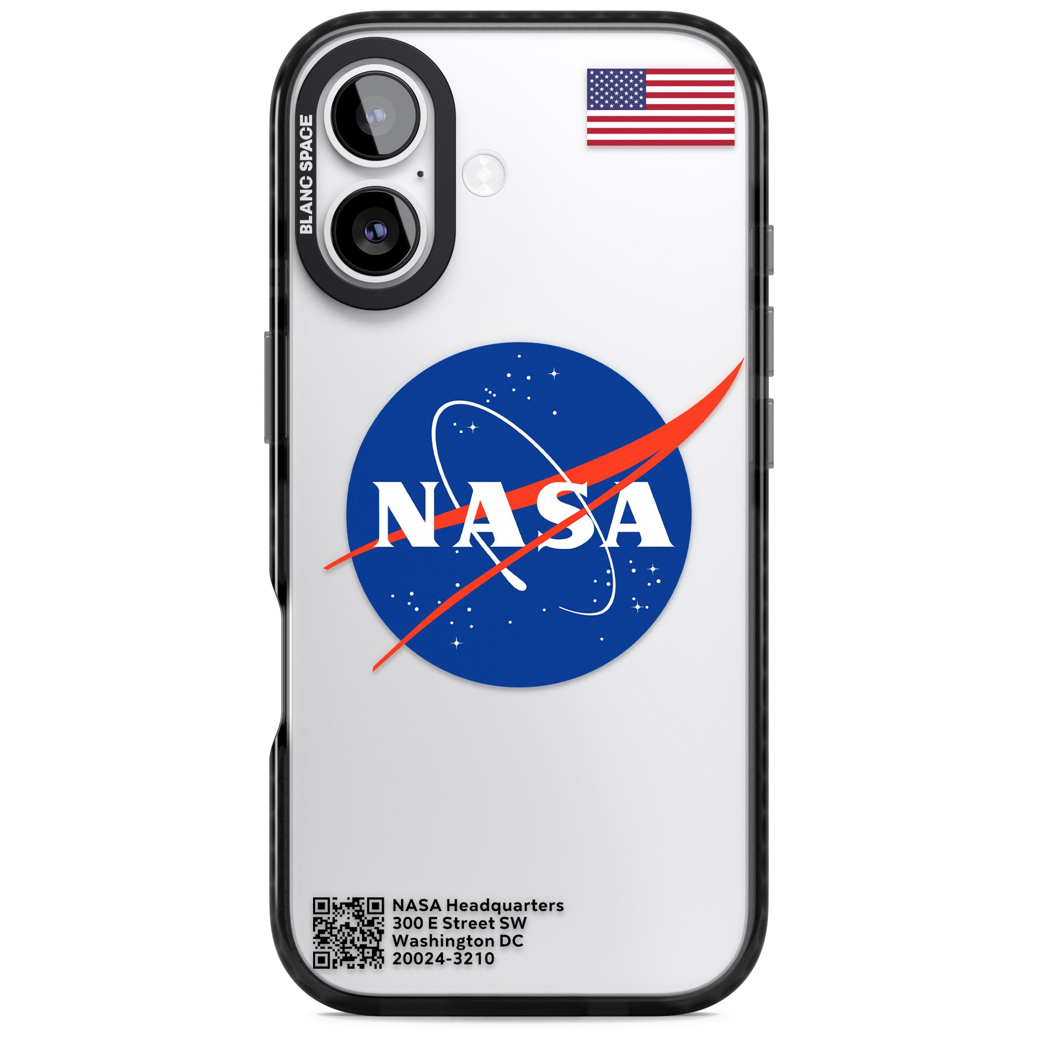 Nasa Meatball iPhone 17 Impact Black Phone Case
