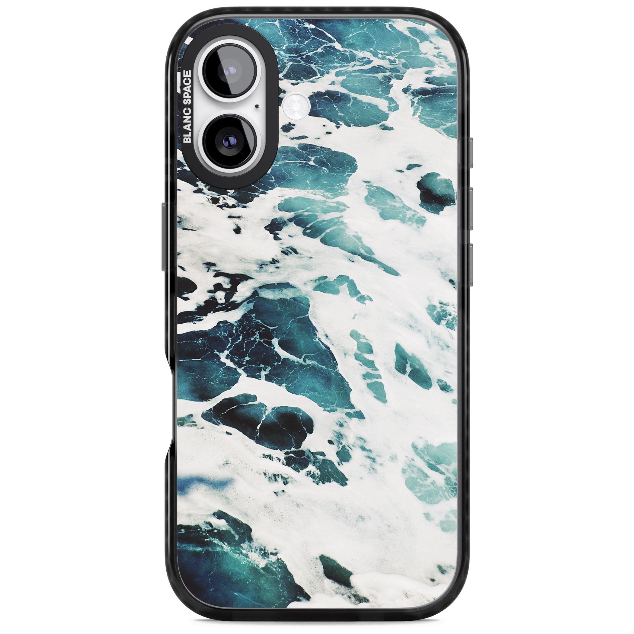 Ocean Surge iPhone 17 Impact Black Phone Case
