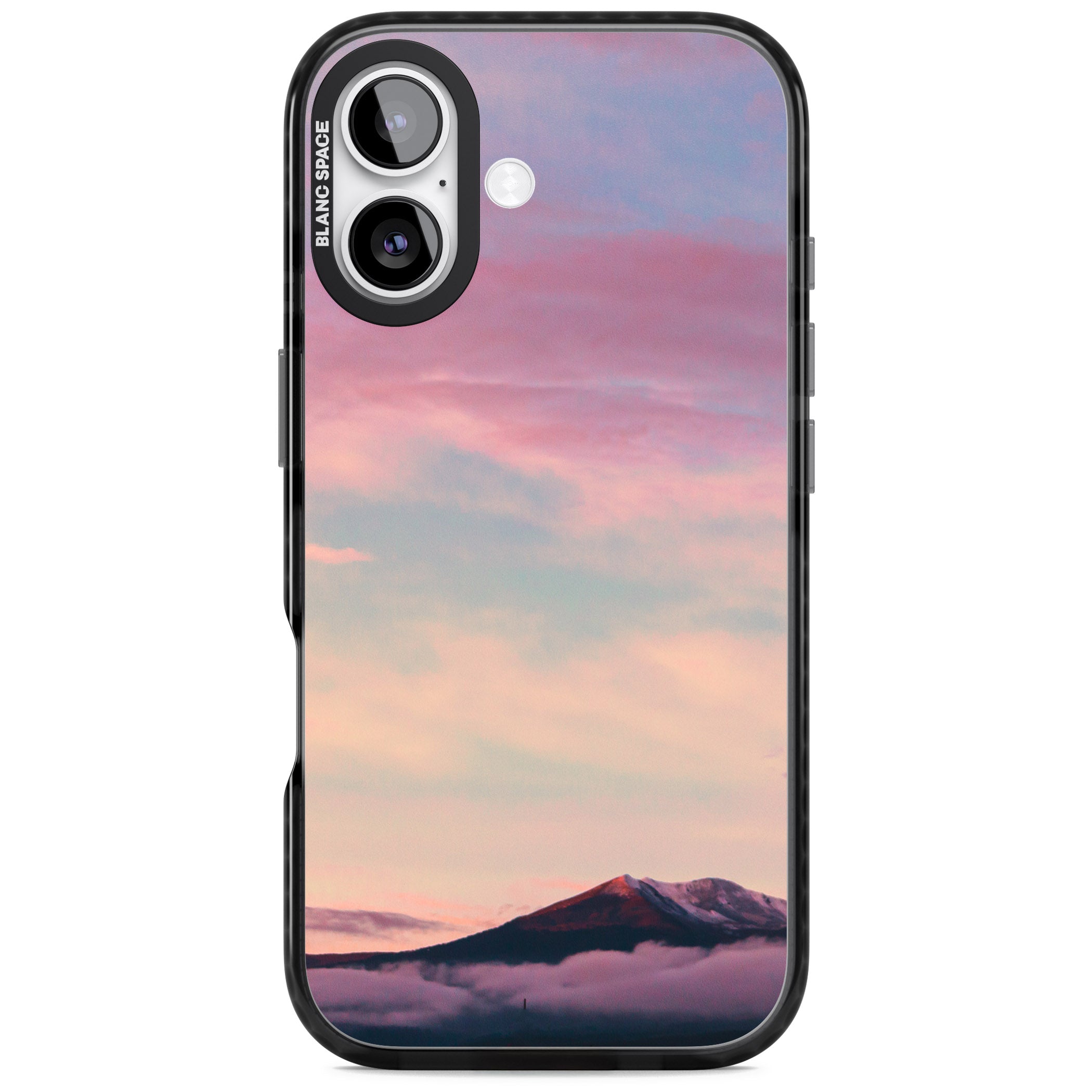 Pastel Mountain Sunset iPhone 17 Impact Black Phone Case