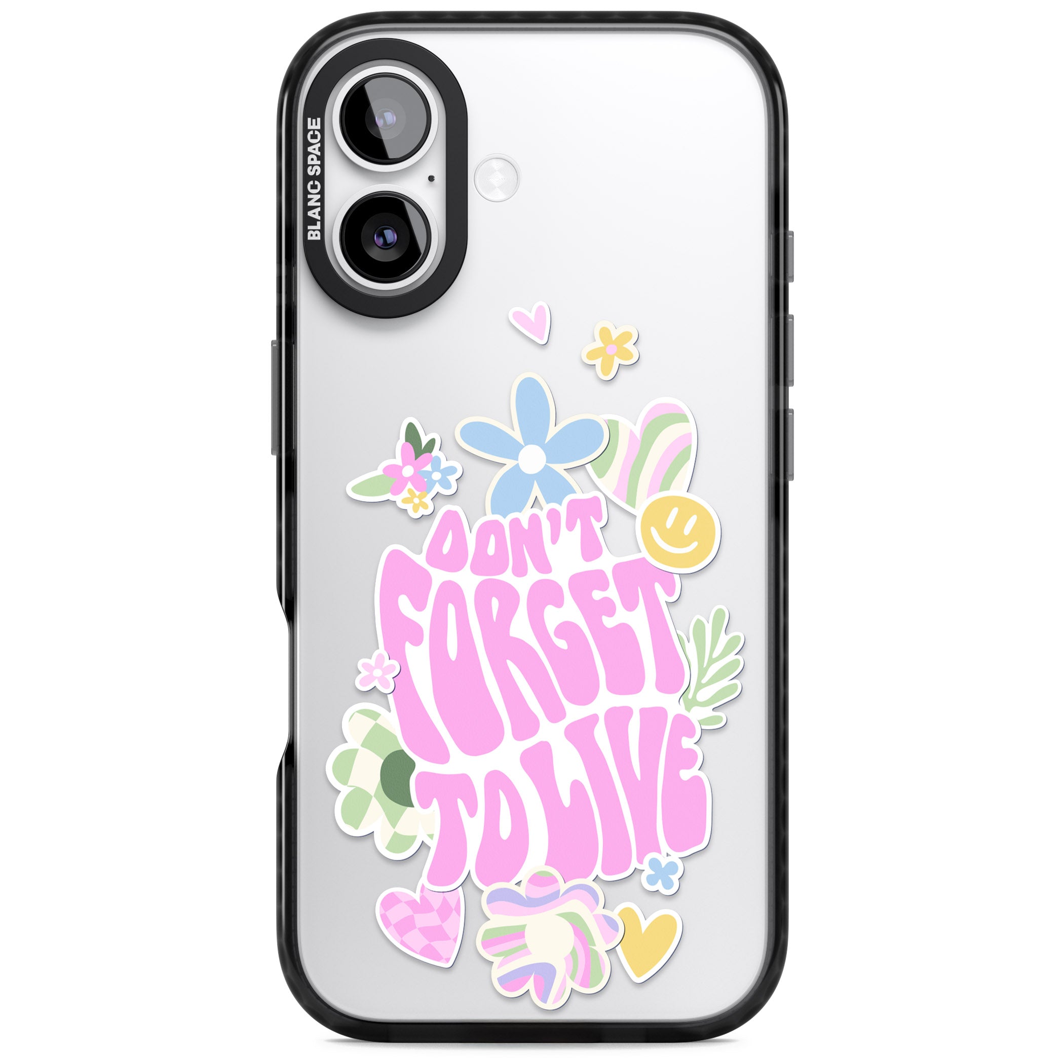Don'T Forget To Live iPhone 17 Impact Black Phone Case