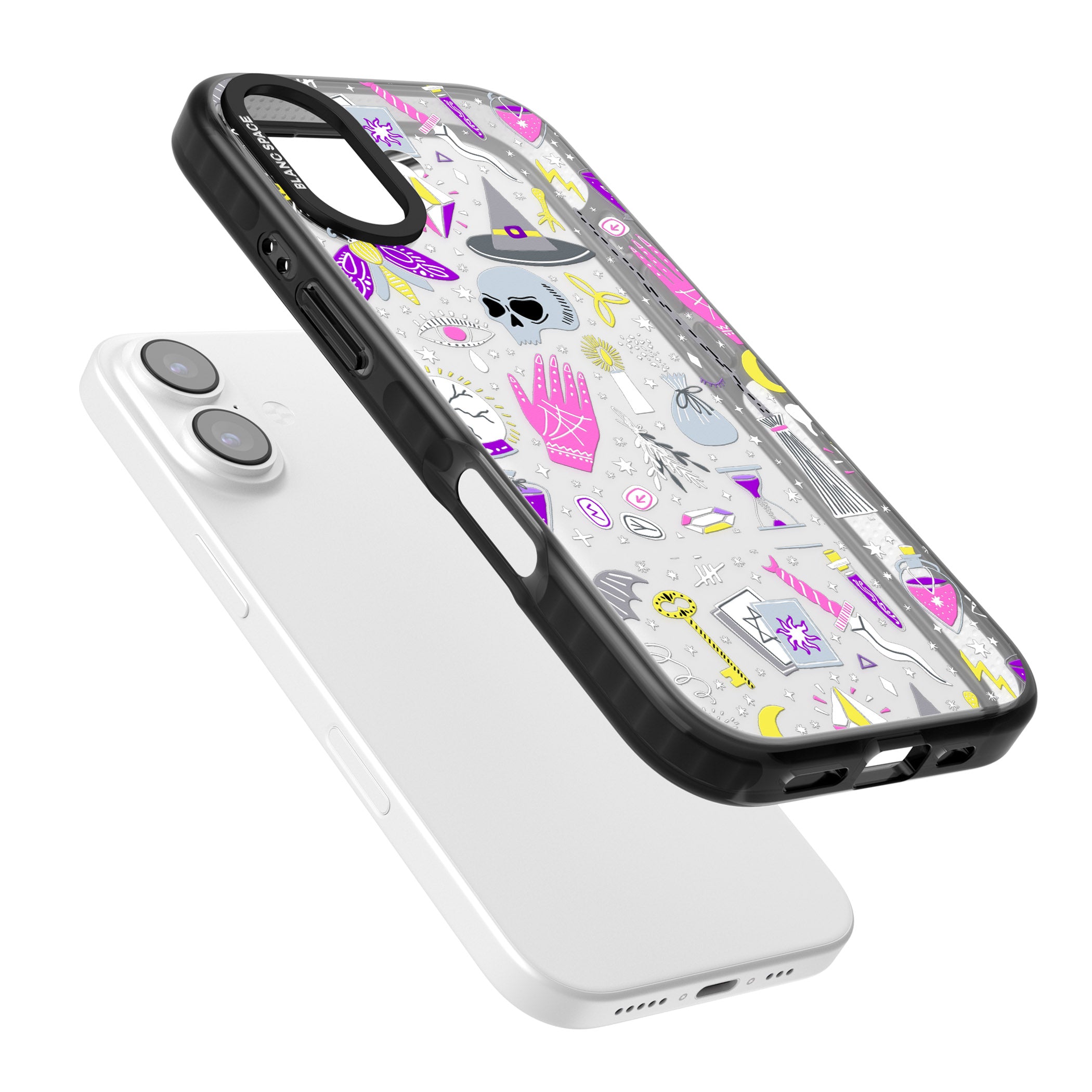 Black Magic Pattern iPhone 17 Impact Black Phone Case Colours