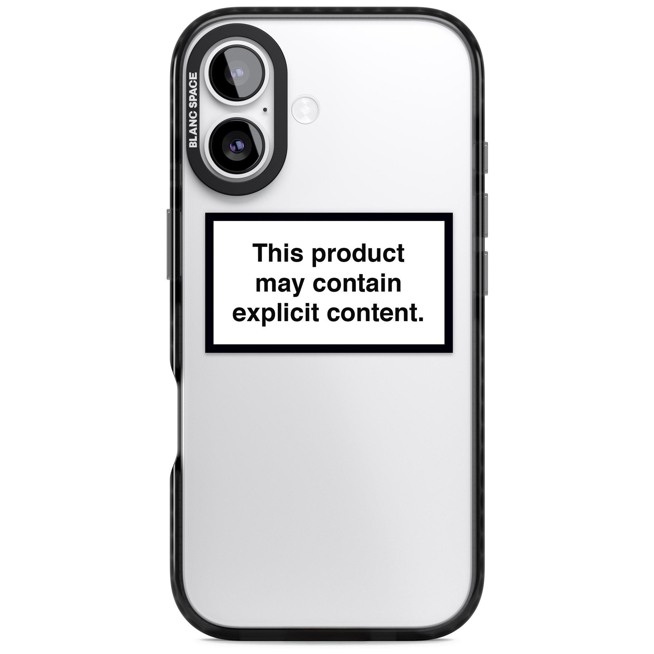Contains Explicit Content iPhone 17 Impact Black Phone Case