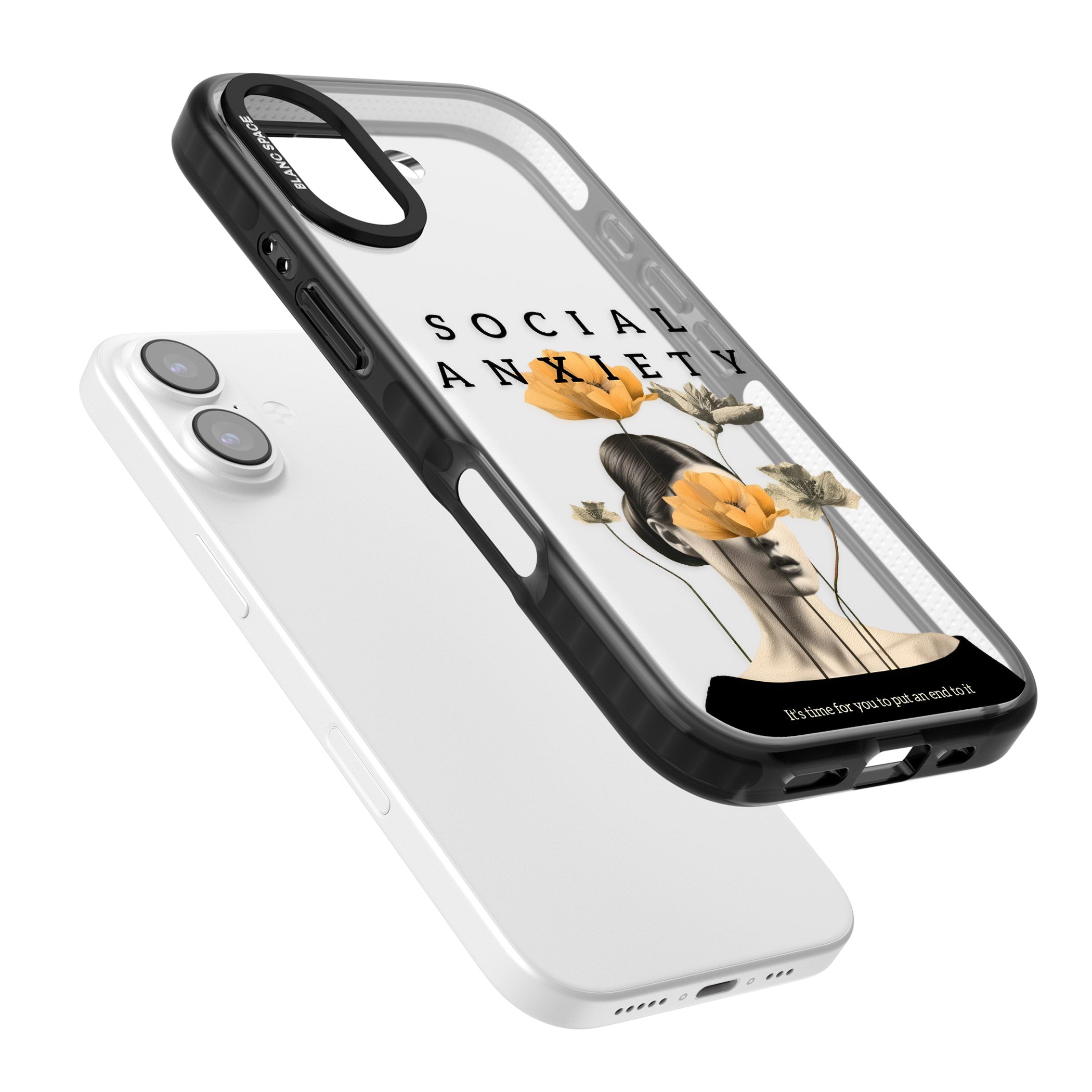 Social Anxiety iPhone 17 Impact Black Phone Case Colours
