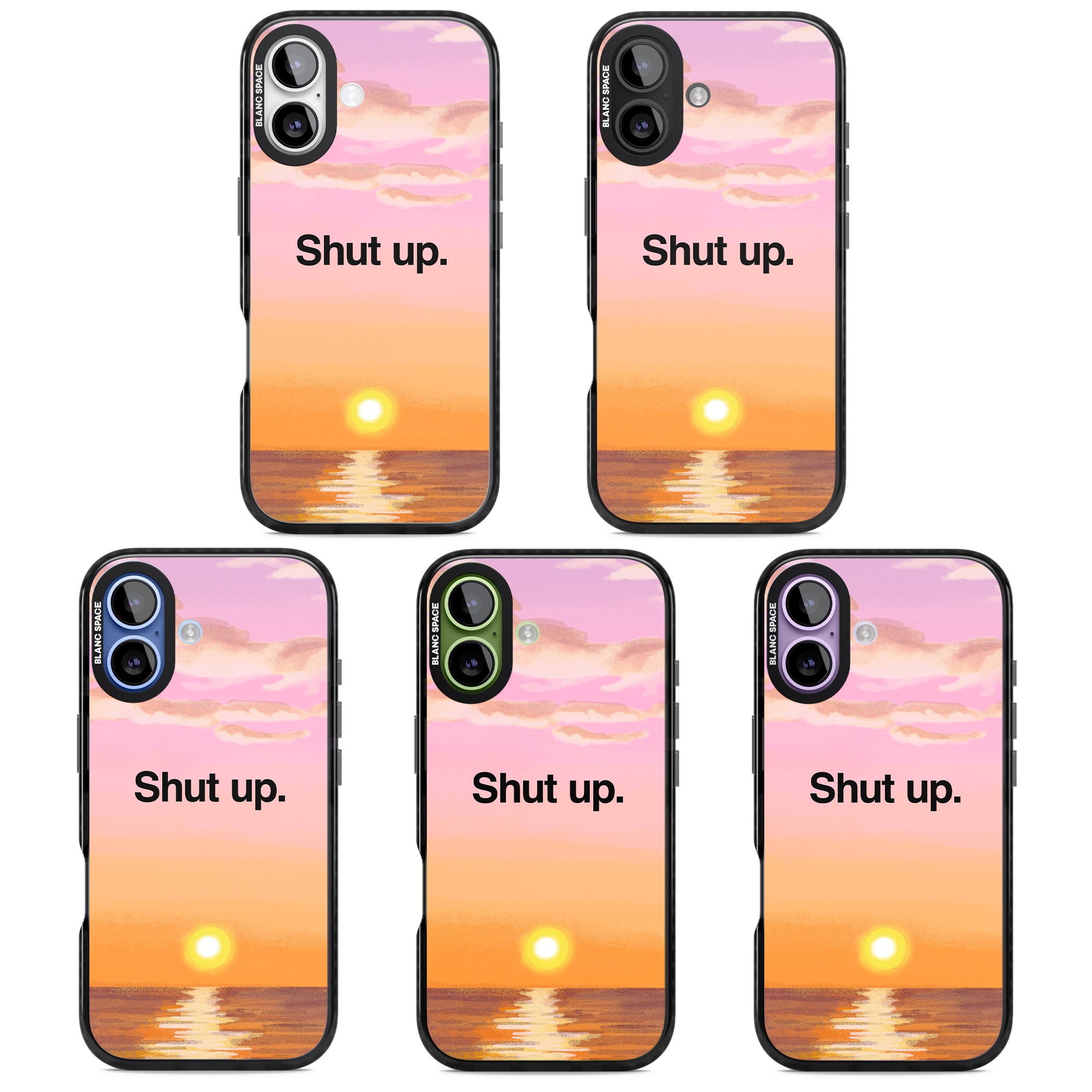 Shut Up iPhone 17 Impact Black Phone Case APT Impact Protection