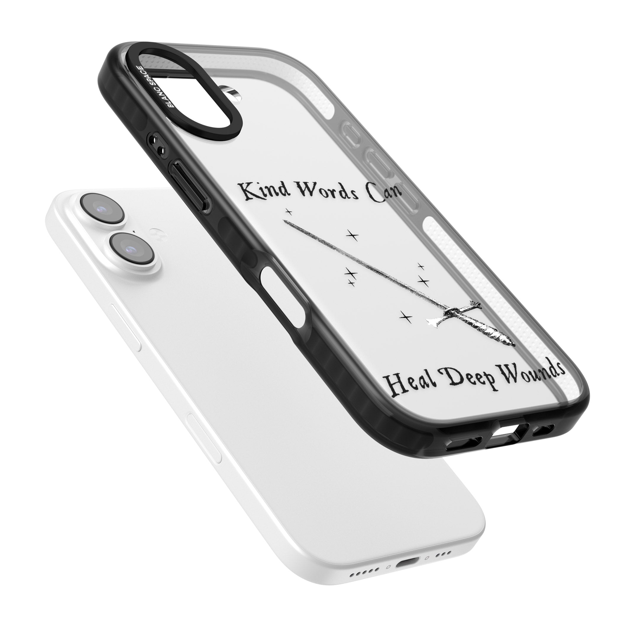 Kind Words Can Heal Deep Wounds iPhone 17 Impact Black Phone Case Colours