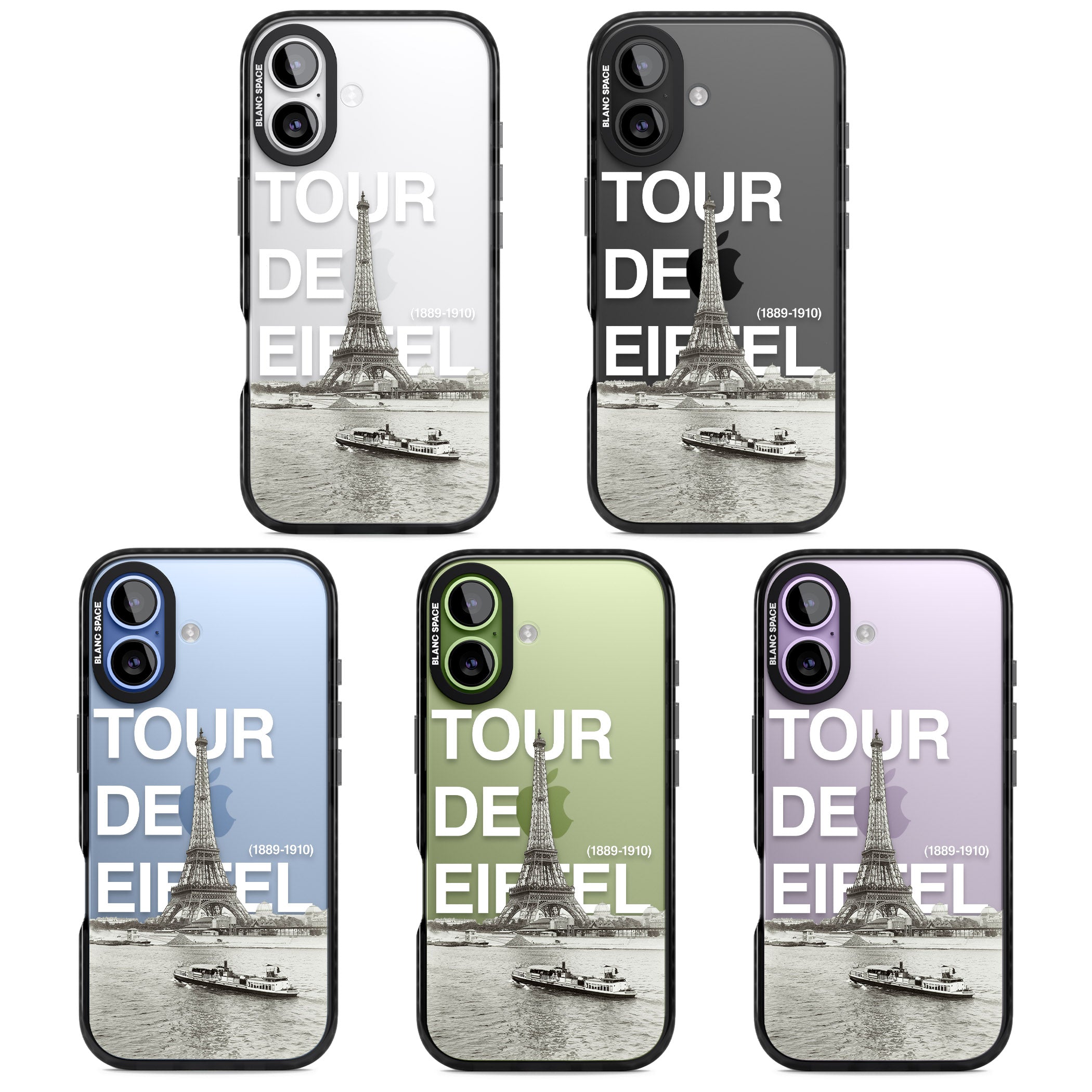 Tour De Eiffel iPhone 17 Impact Black Phone Case APT Impact Protection