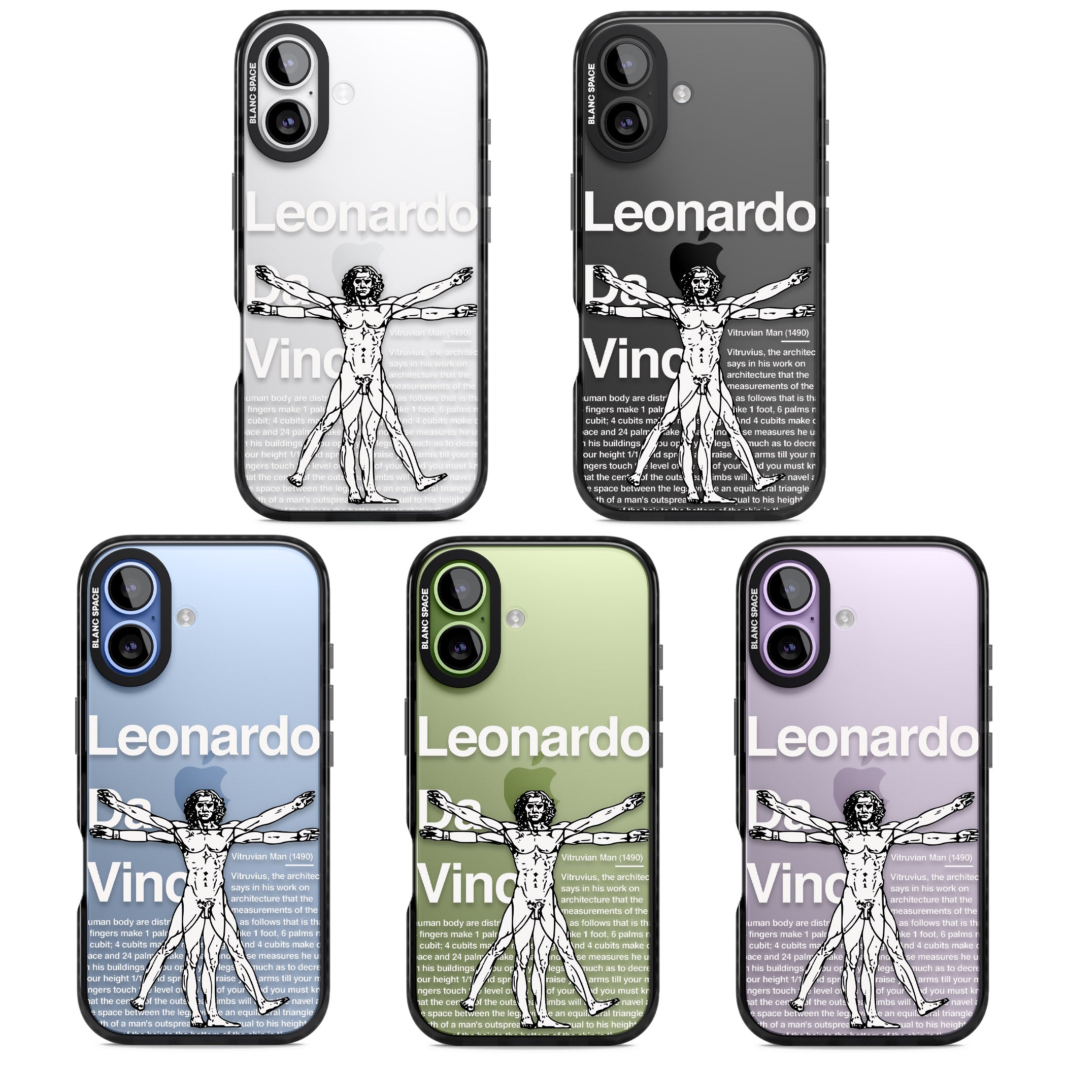 Vitruvian Man iPhone 17 Impact Black Phone Case APT Impact Protection