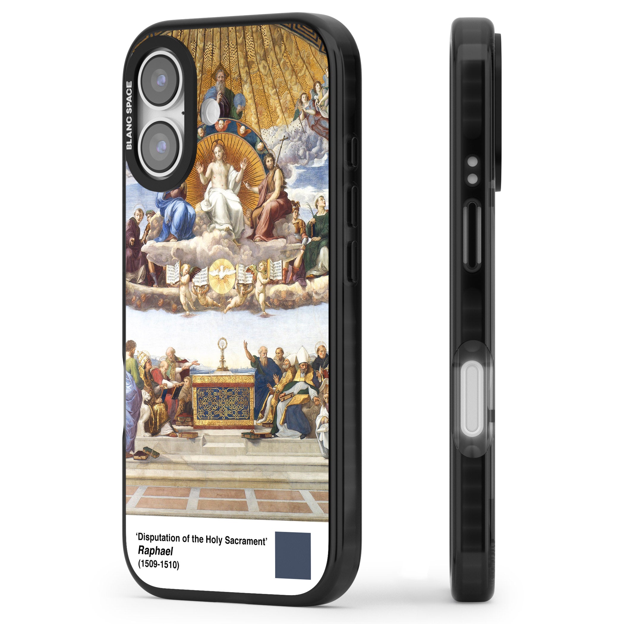 Disputation Of The Holy Sacrament iPhone 17 Impact Black Phone Case Side Profile