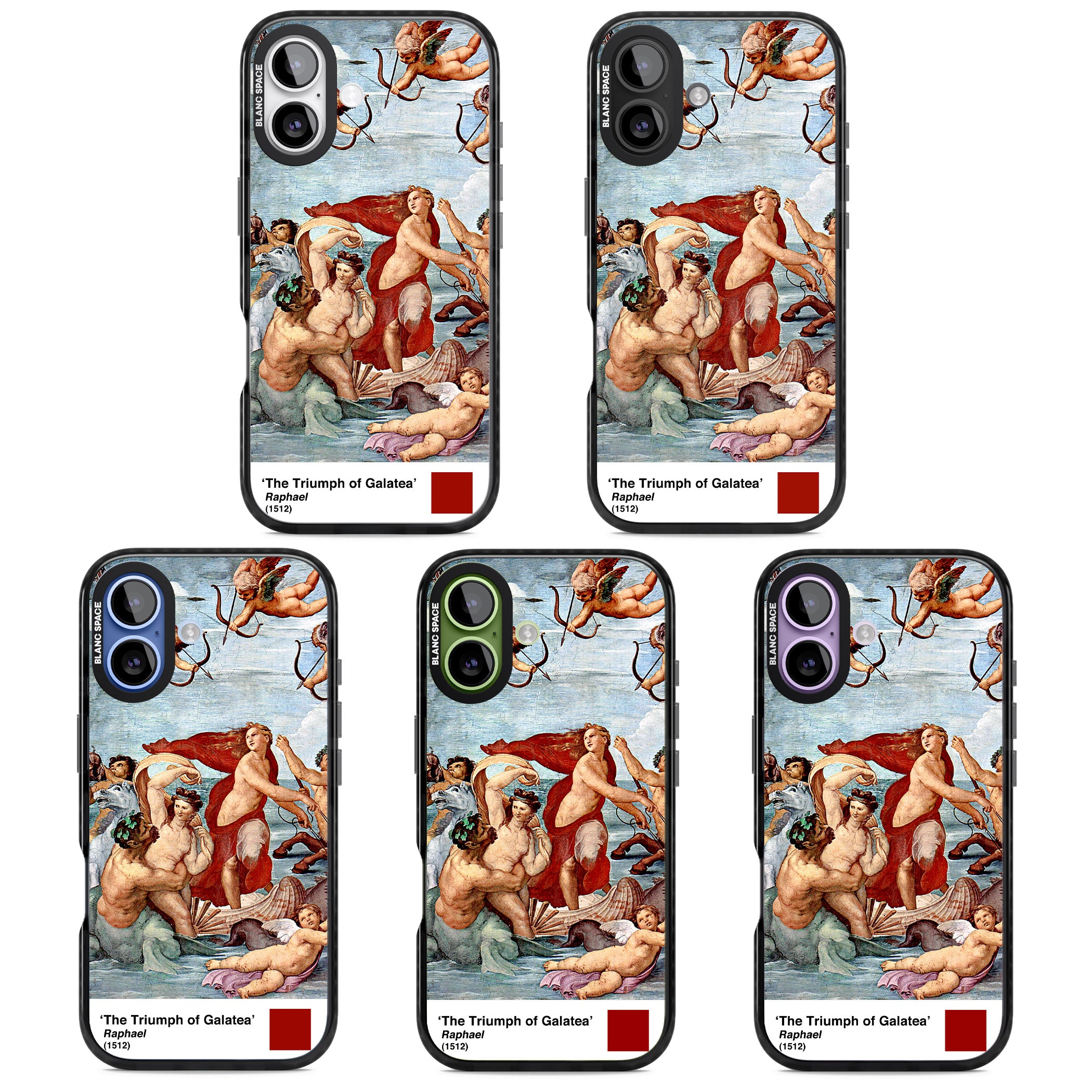 The Triumph Of Galatea iPhone 17 Impact Black Phone Case APT Impact Protection