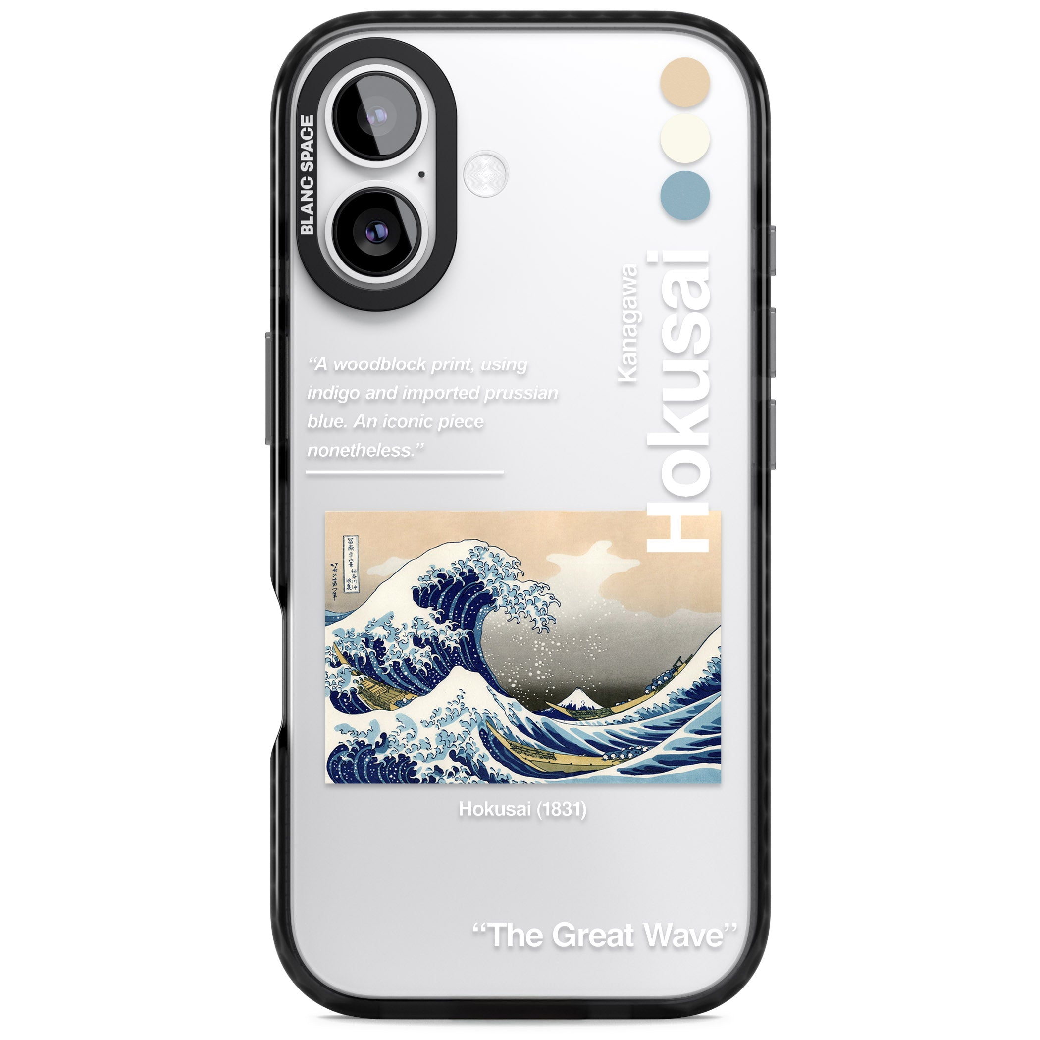 The Great Wave iPhone 17 Impact Black Phone Case