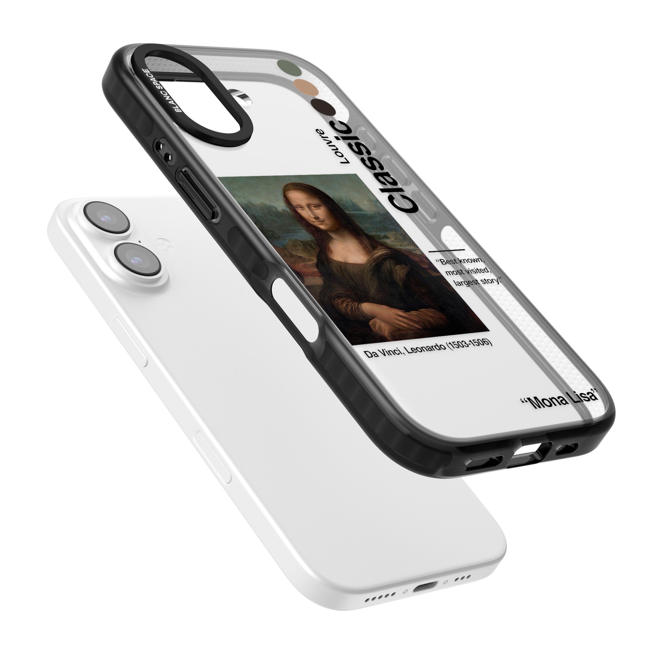 Mona Lisa Leonardo Da Vinci iPhone 17 Impact Black Phone Case Colours