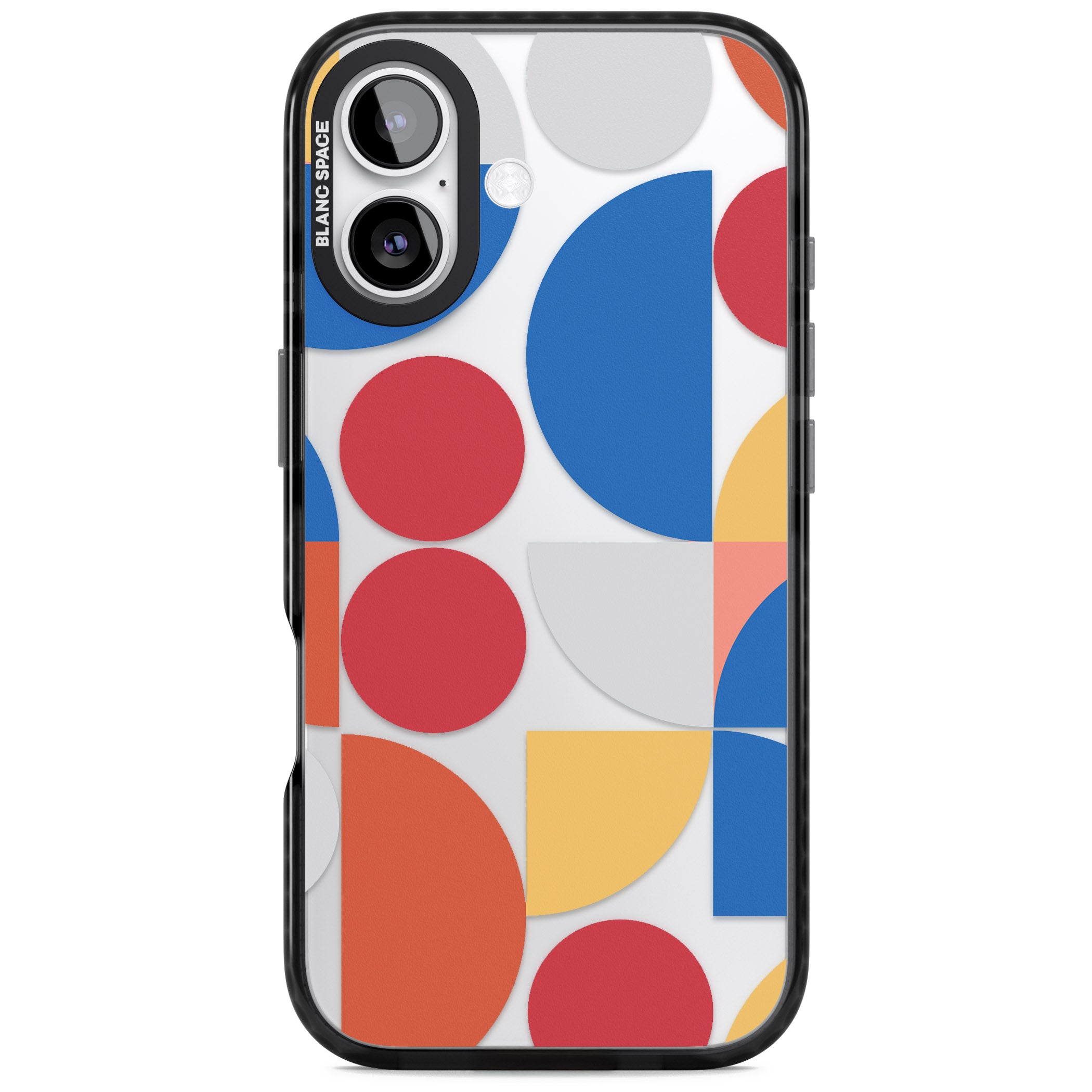 Abstract Colorful Geometric iPhone 17 Impact Black Phone Case