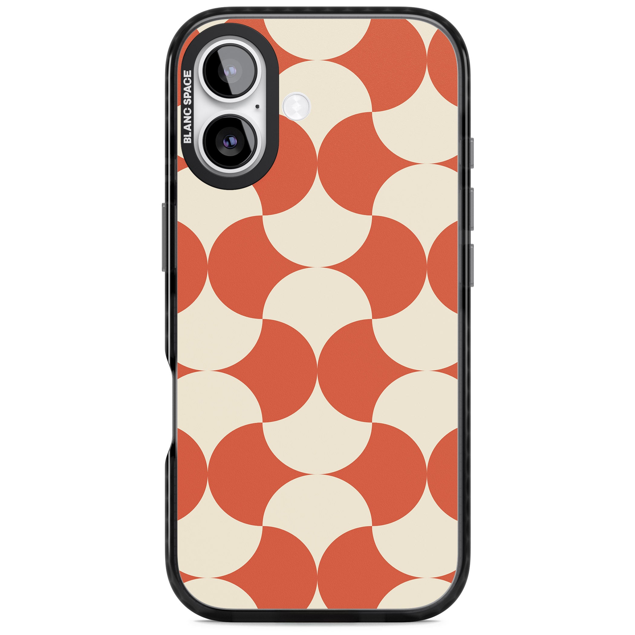 Abstract Retro Shapes iPhone 17 Impact Black Phone Case