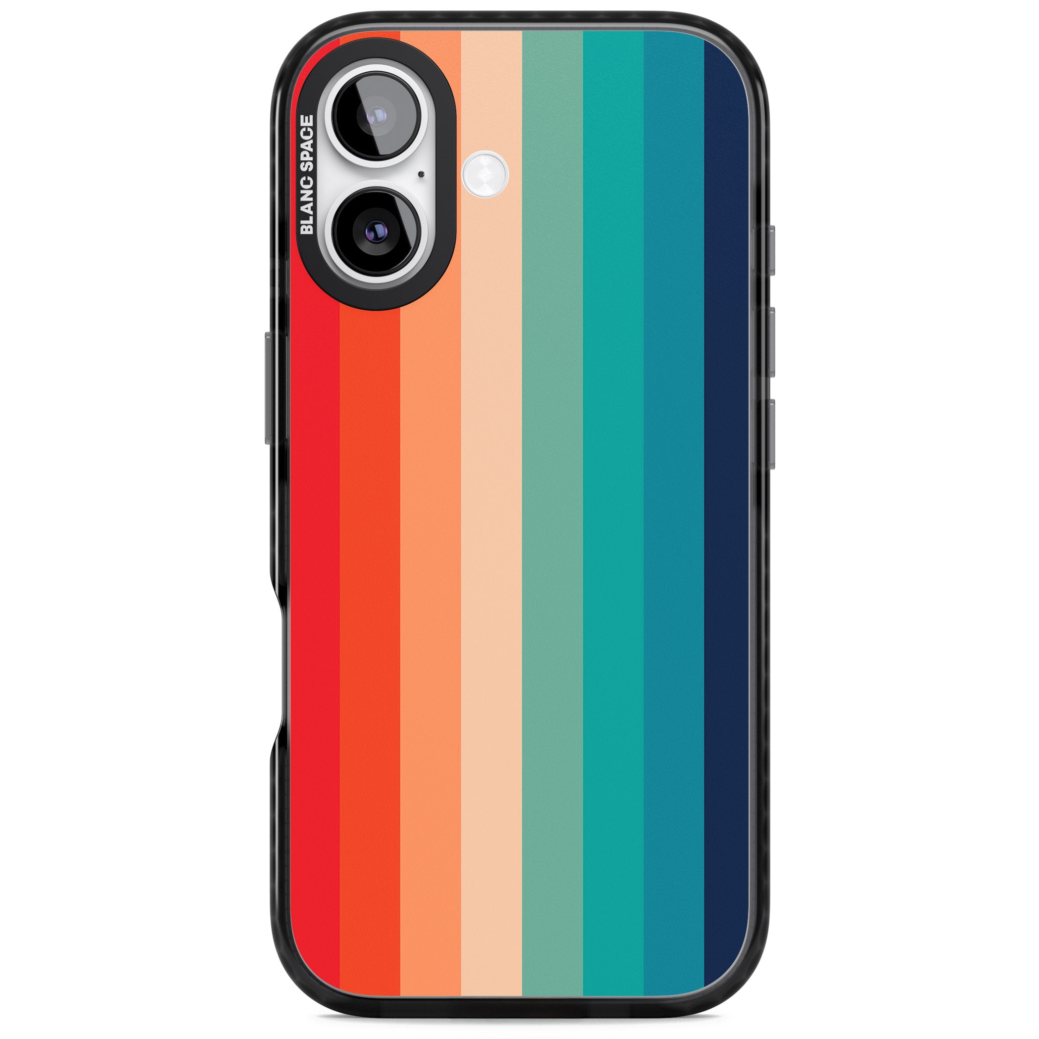 Retro 70'S Colour Palette iPhone 17 Impact Black Phone Case