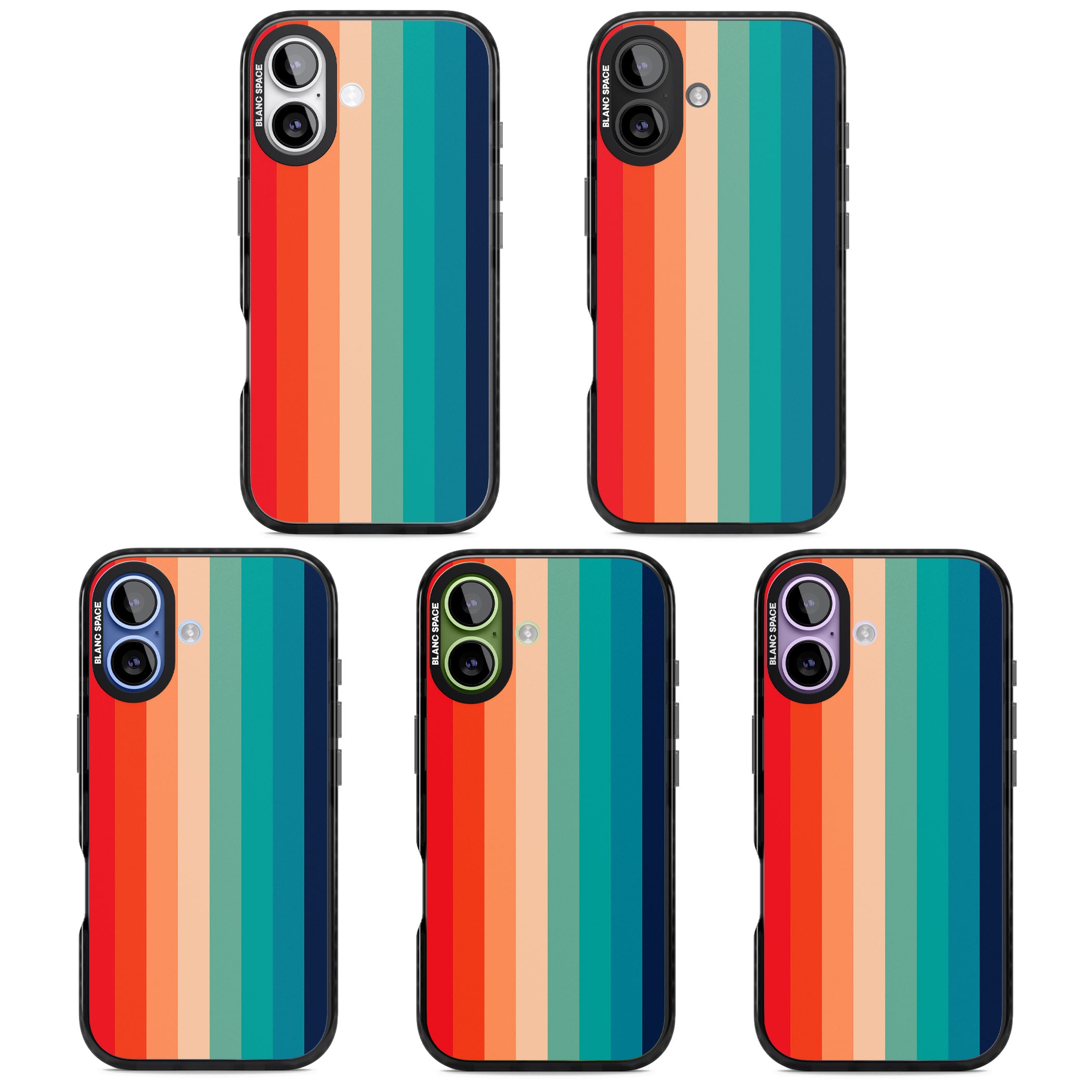 Retro 70'S Colour Palette iPhone 17 Impact Black Phone Case APT Impact Protection