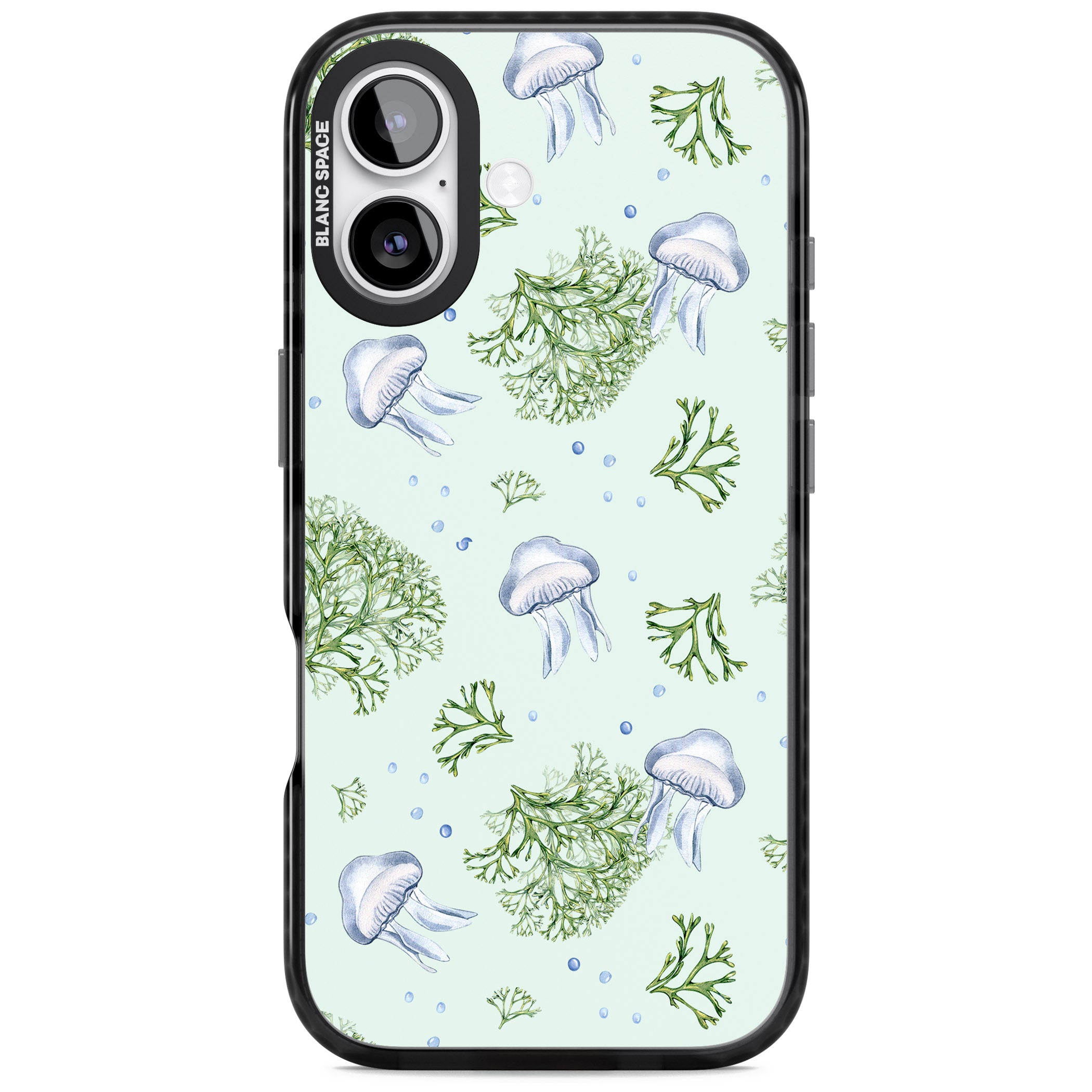 Jellyfish & Seaweed iPhone 17 Impact Black Phone Case