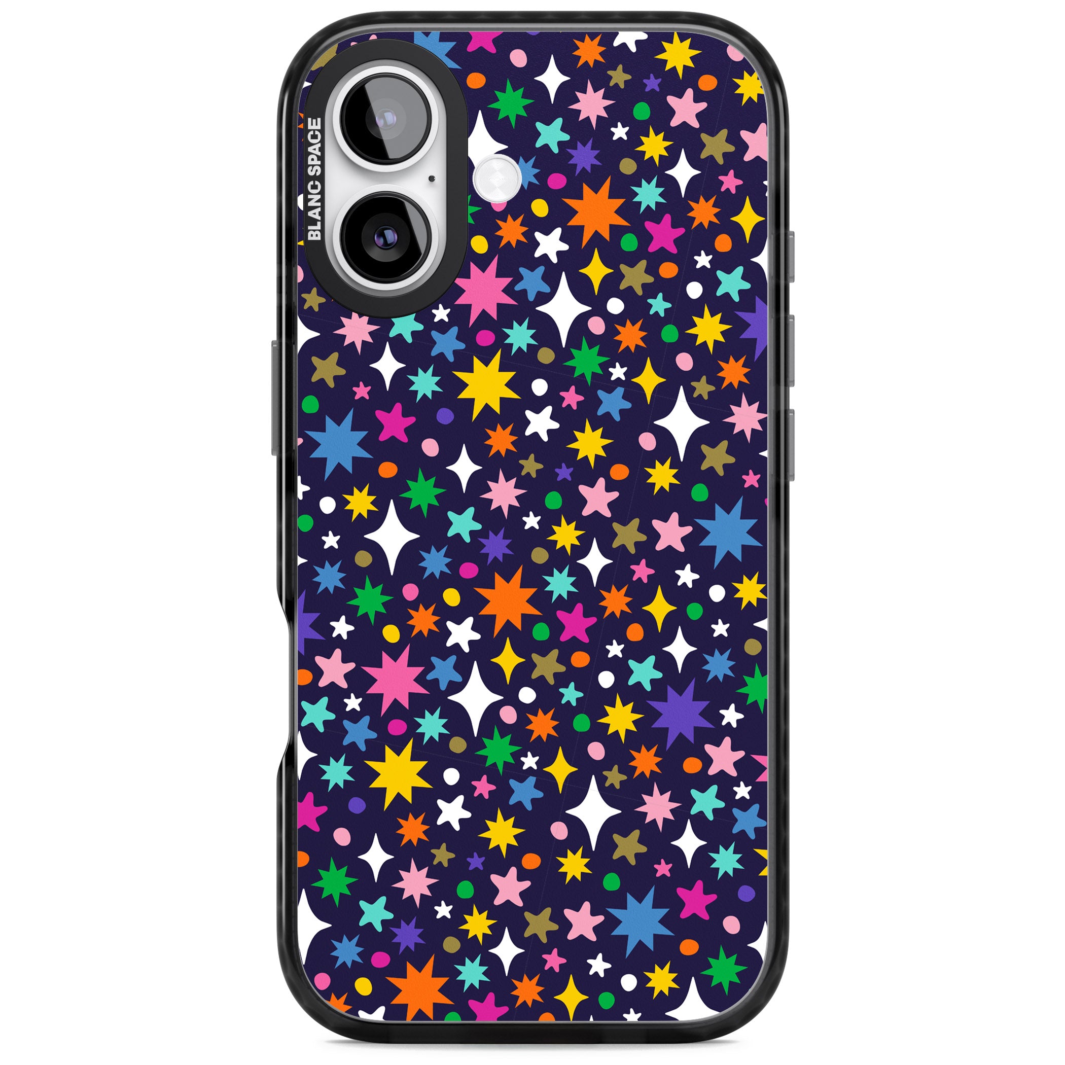 Rainbow Starburst (Purple) iPhone 17 Impact Black Phone Case