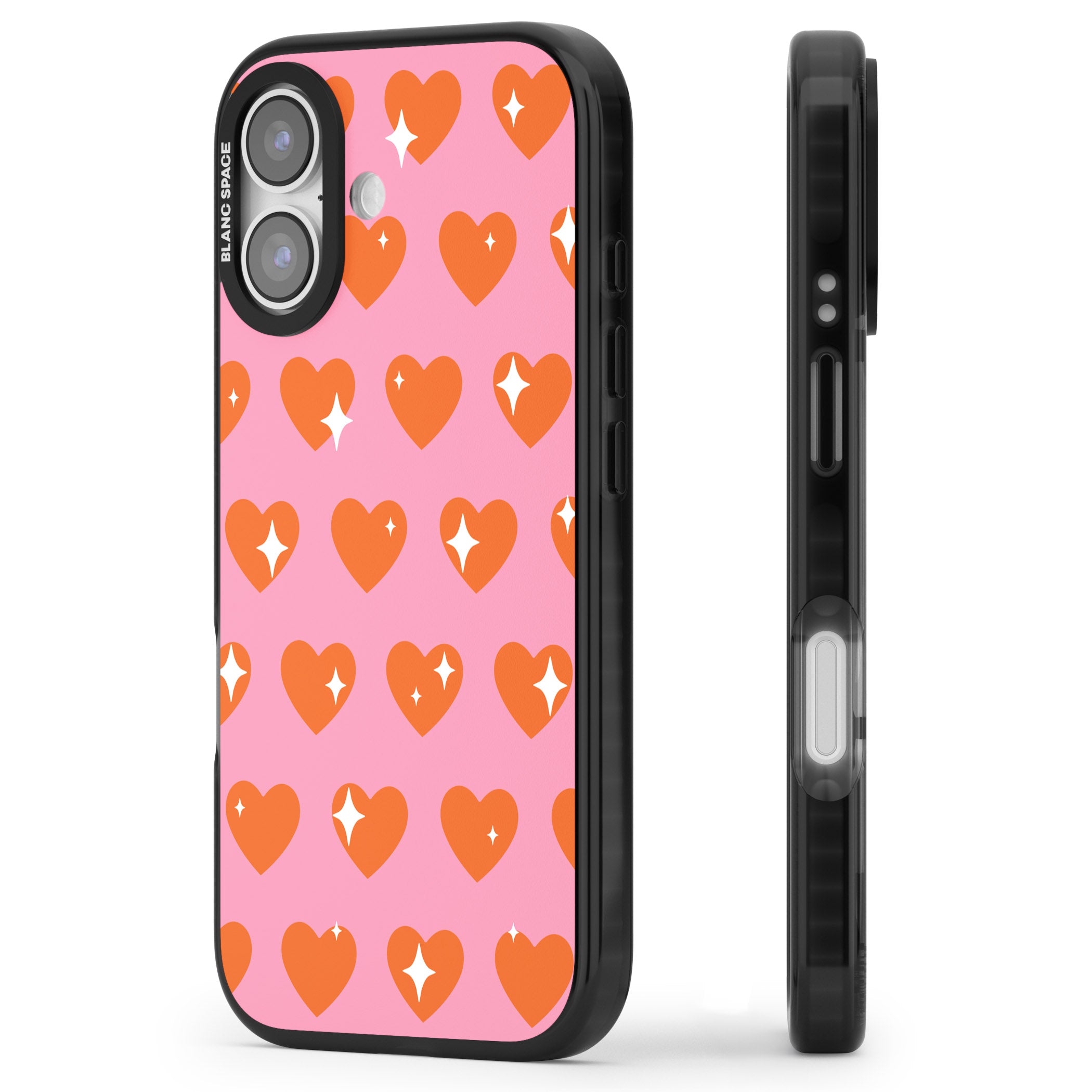 Sweet Hearts (Sunset) iPhone 17 Impact Black Phone Case Side Profile