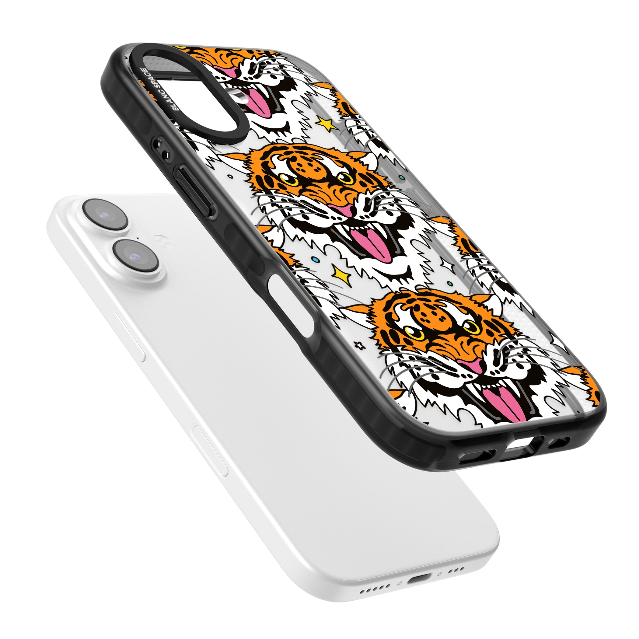 Fierce Jungle Tigers iPhone 17 Impact Black Phone Case Colours