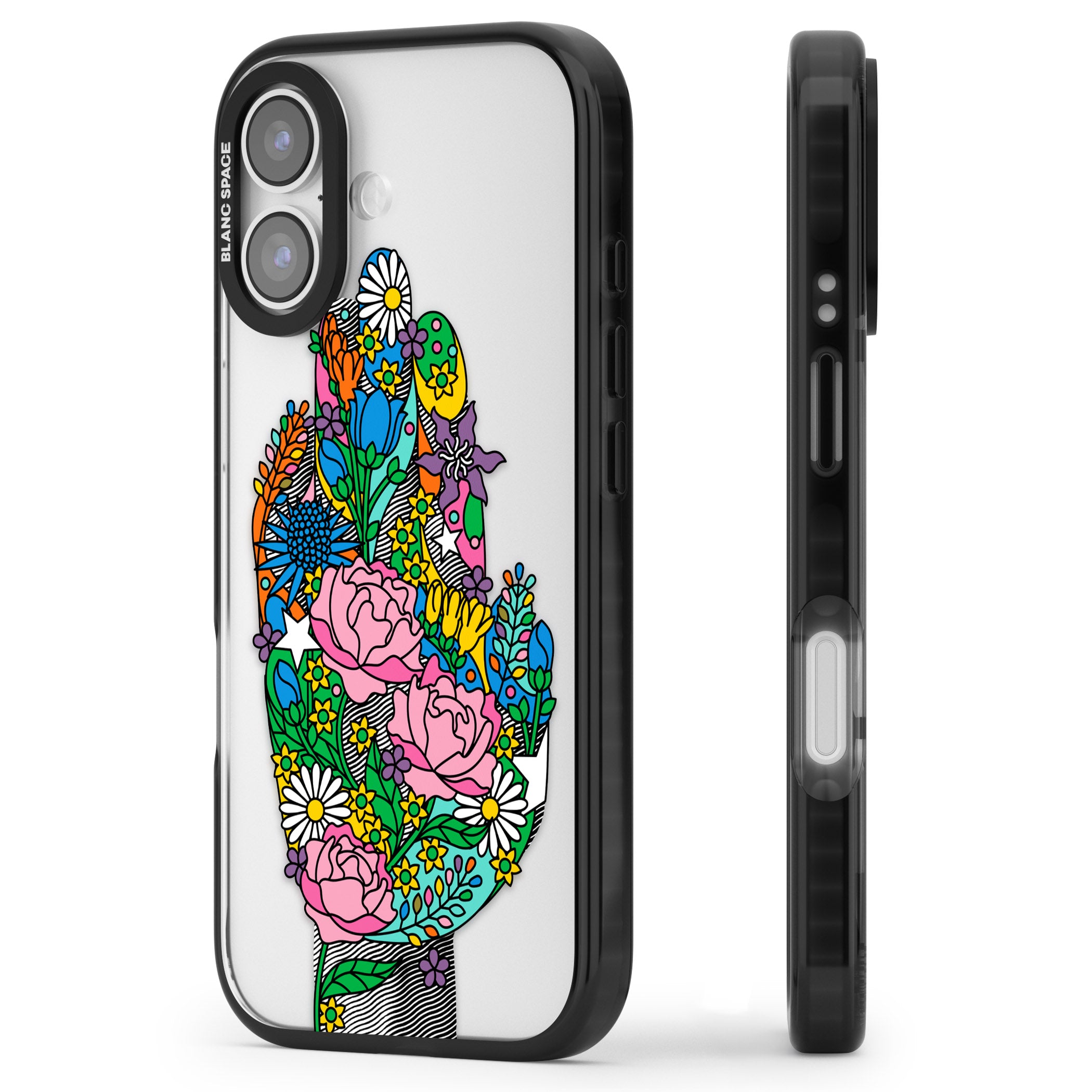 Garden Touch iPhone 17 Impact Black Phone Case Side Profile
