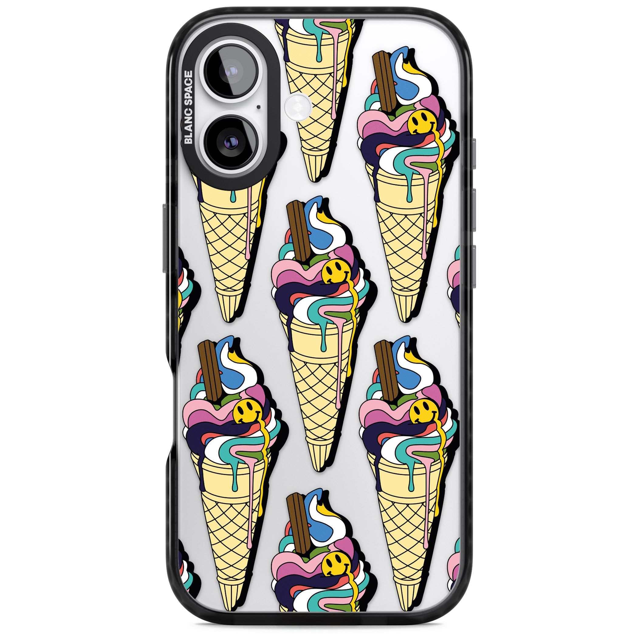Trip & Drip Ice Cream iPhone 17 Impact Black Phone Case