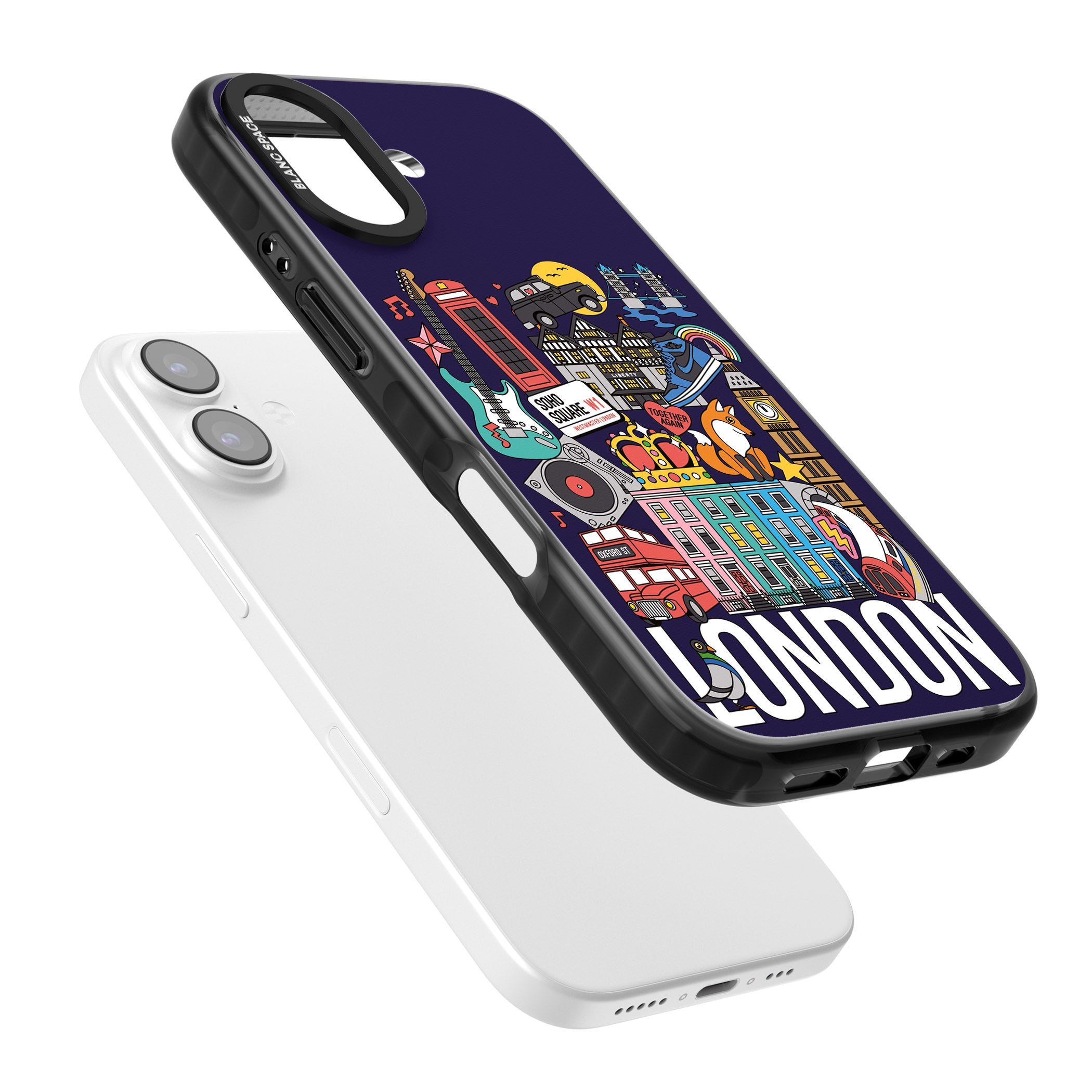 London Calling iPhone 17 Impact Black Phone Case Colours