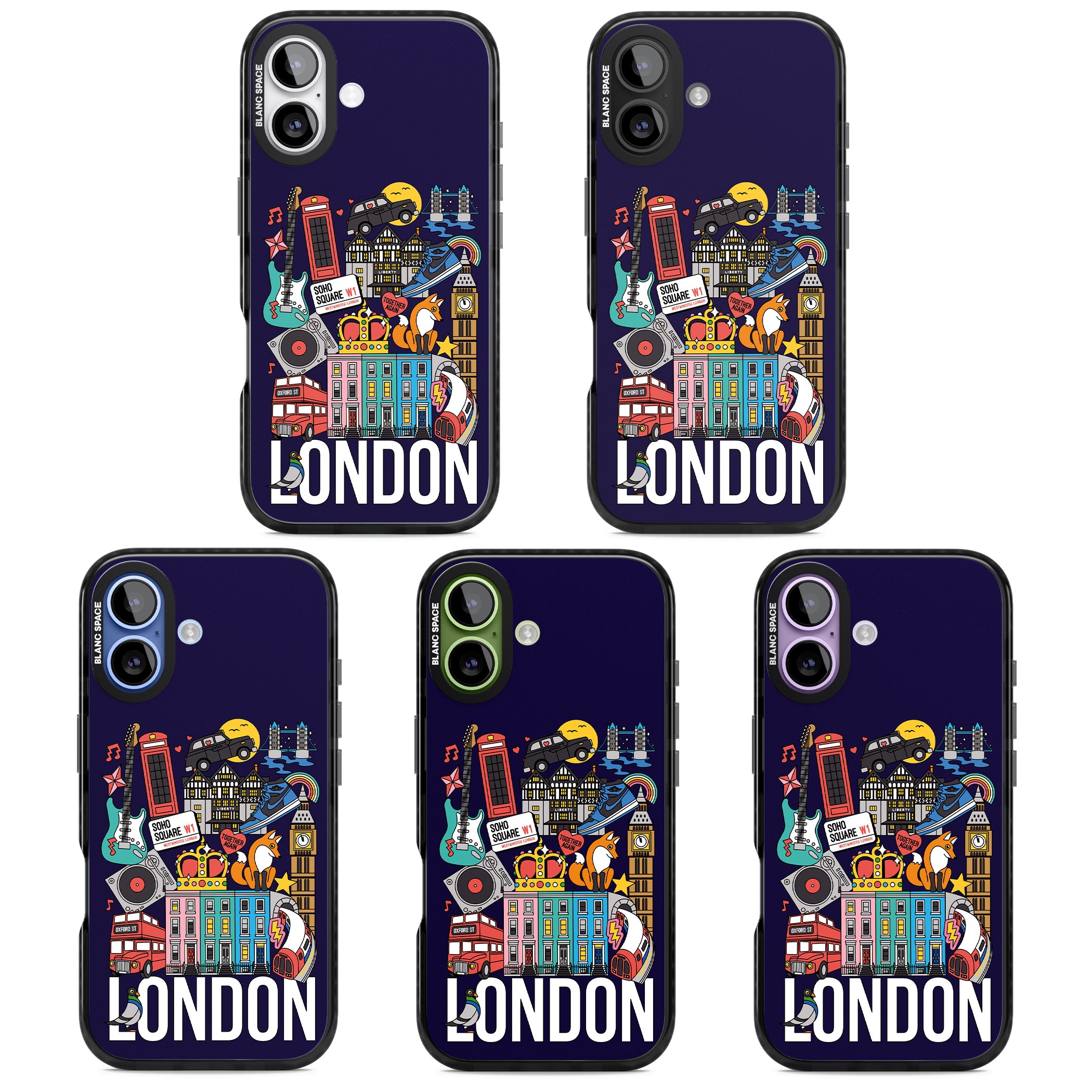 London Calling iPhone 17 Impact Black Phone Case APT Impact Protection