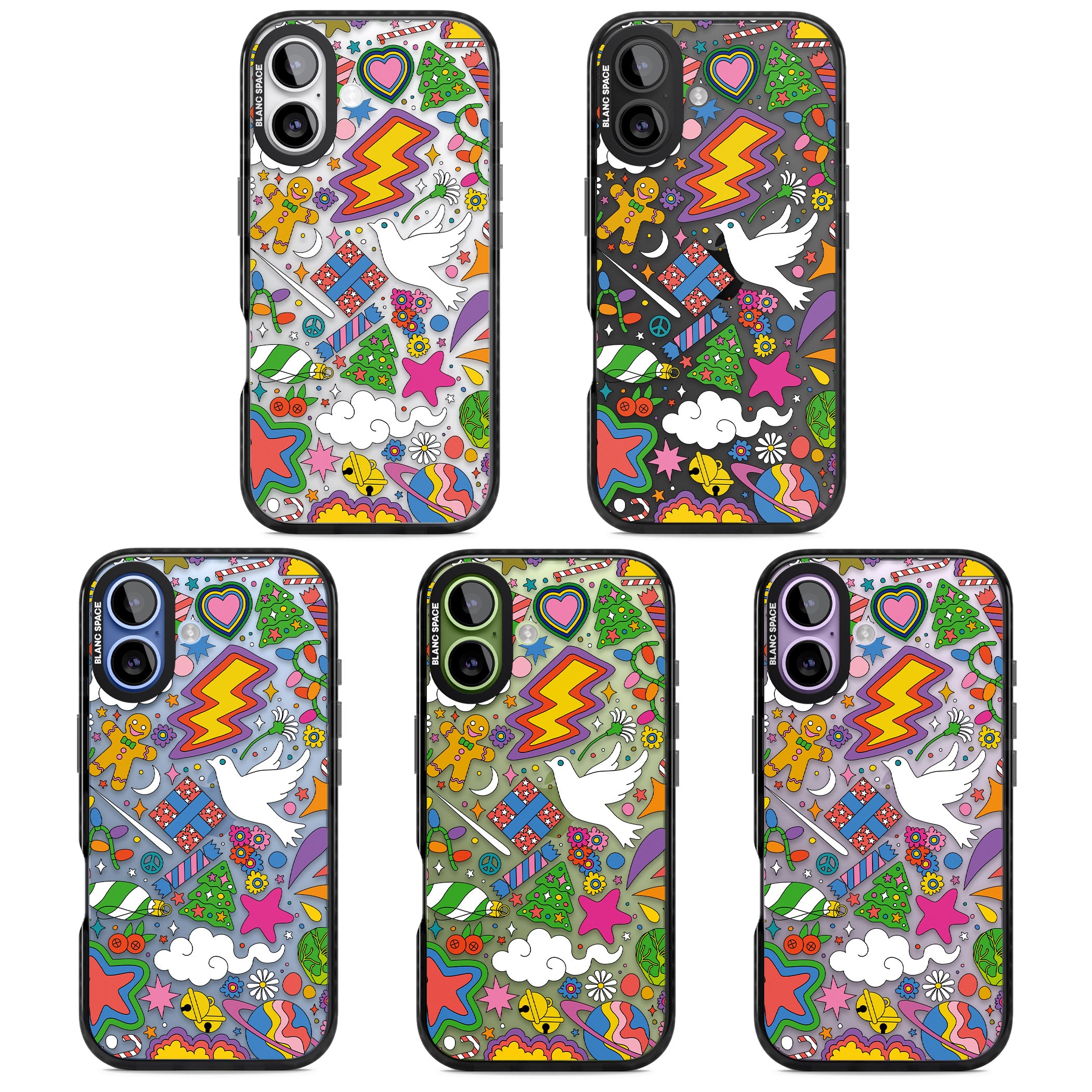 Whimsical Wonderland iPhone 17 Impact Black Phone Case APT Impact Protection